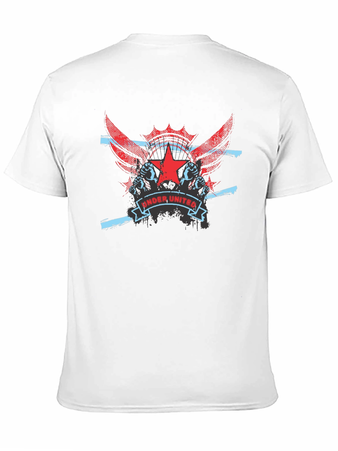 Under United Graphic Print Mens Black T-Shirt