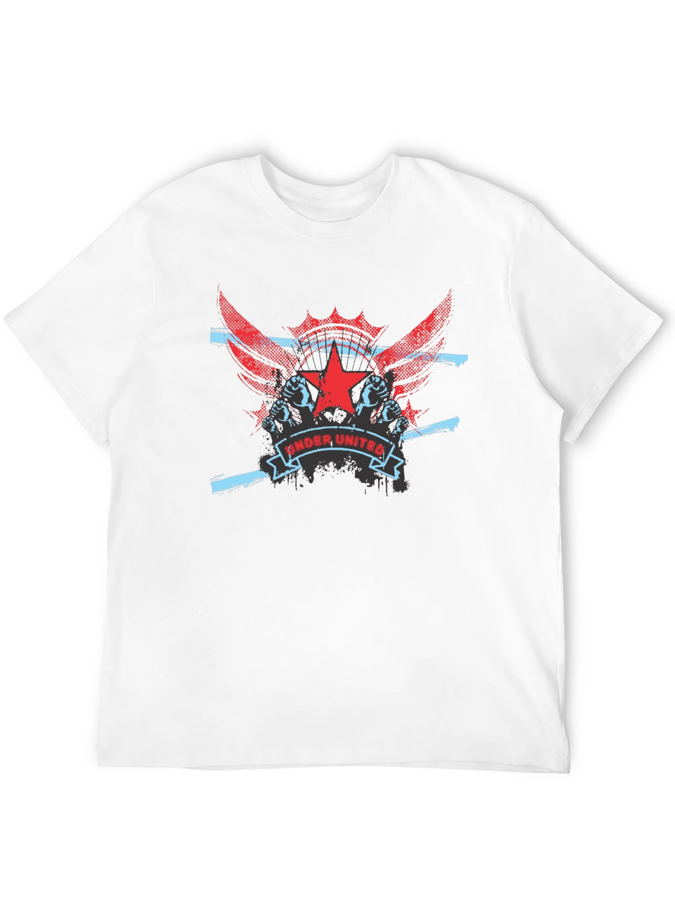 Under United Graphic Print Mens Black T-Shirt