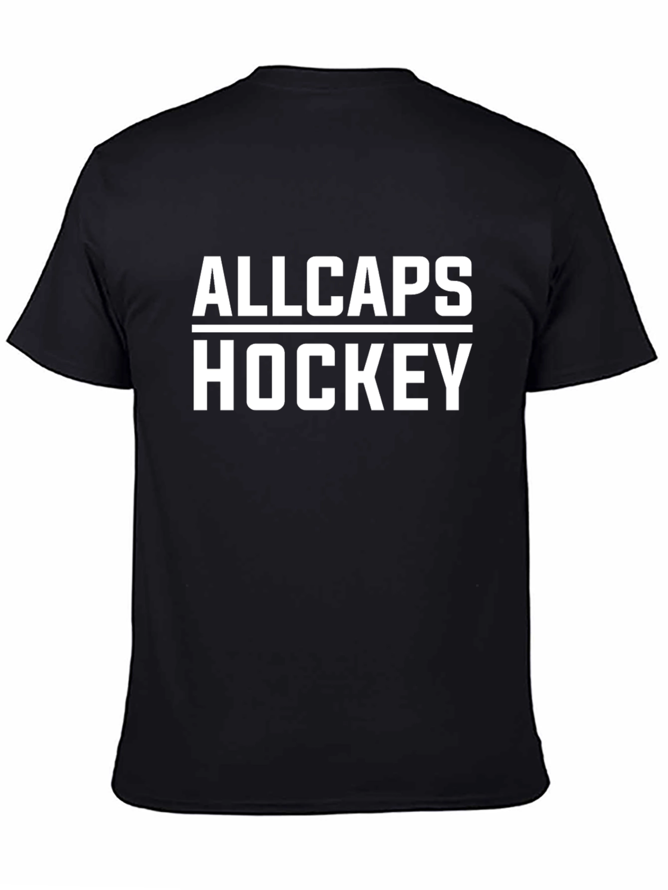 ALLCAPS Hockey Black T-Shirt