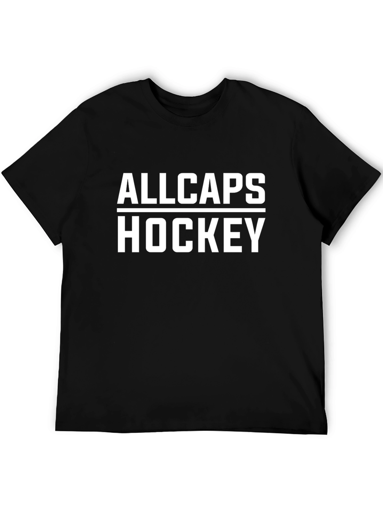 ALLCAPS Hockey Black T-Shirt