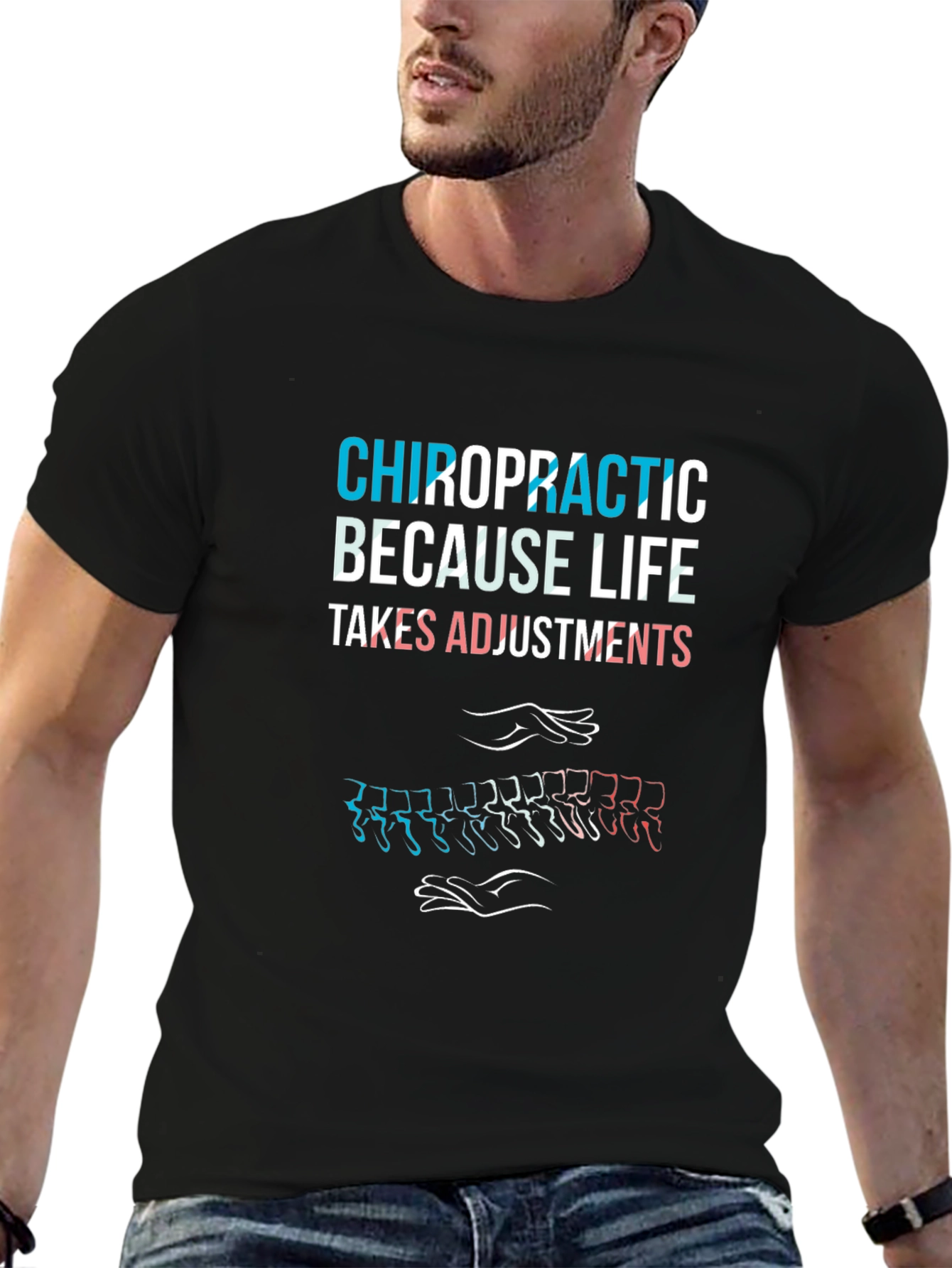 Chiropractic Adjustment T-Shirt - Spine Alignment Tee