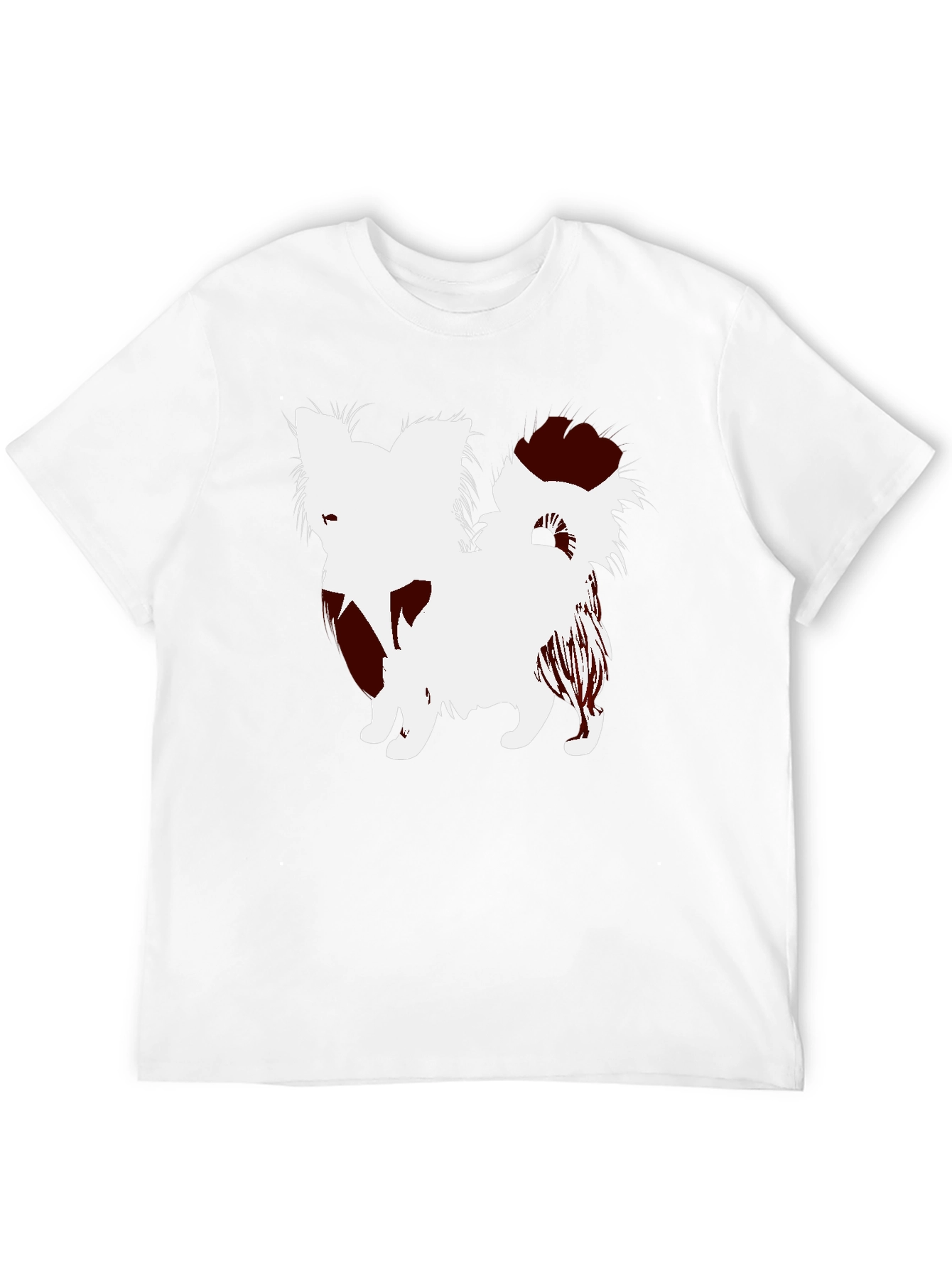 Dog Silhouette Black T-Shirt