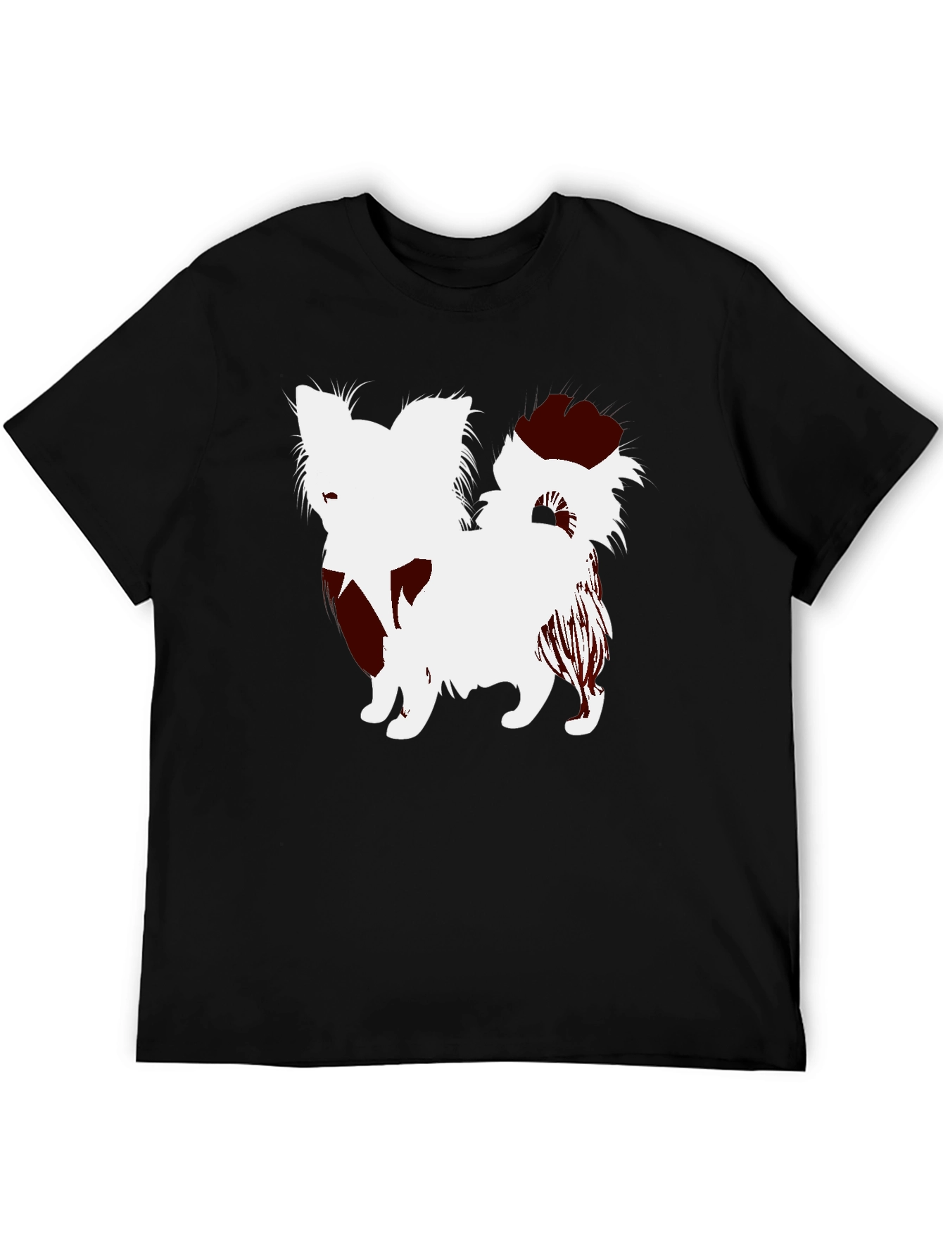Dog Silhouette Black T-Shirt