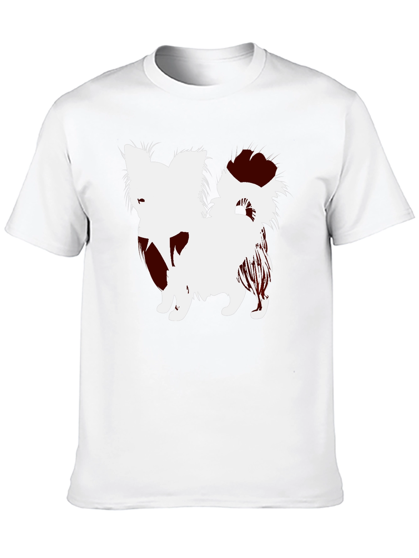 Dog Silhouette Black T-Shirt