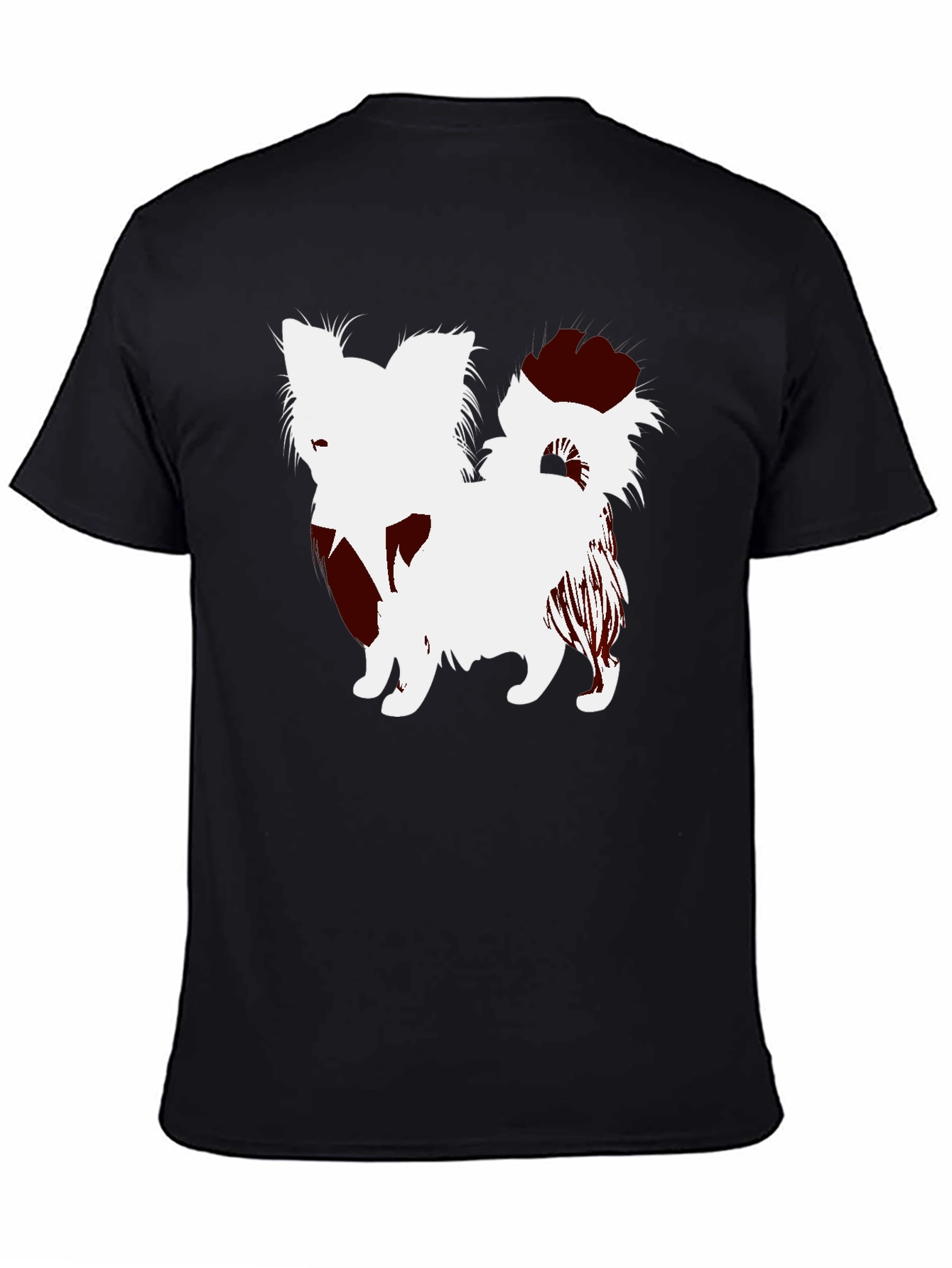 Dog Silhouette Black T-Shirt