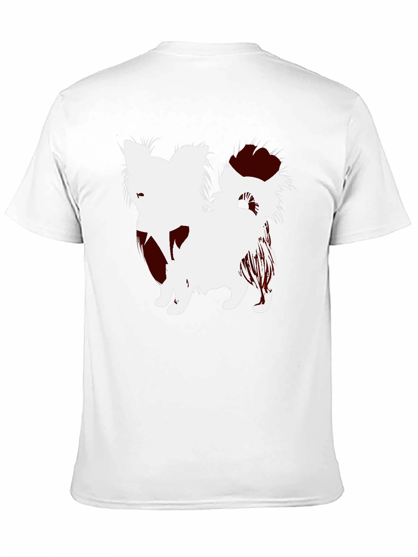 Dog Silhouette Black T-Shirt