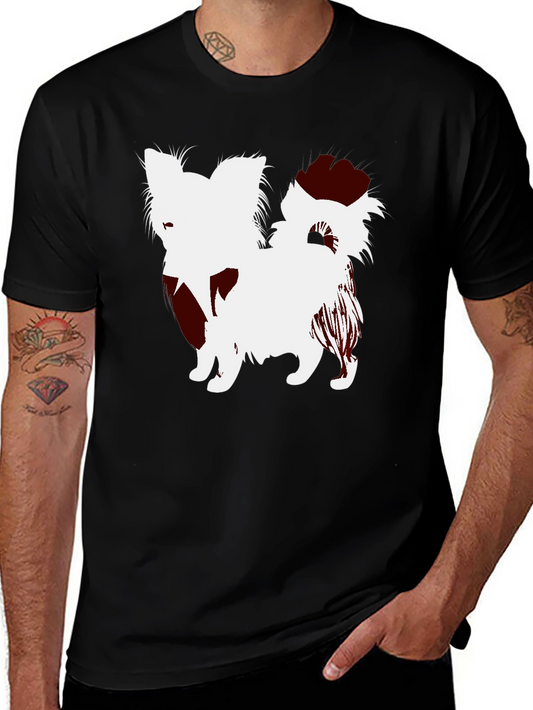 Dog Silhouette Black T-Shirt