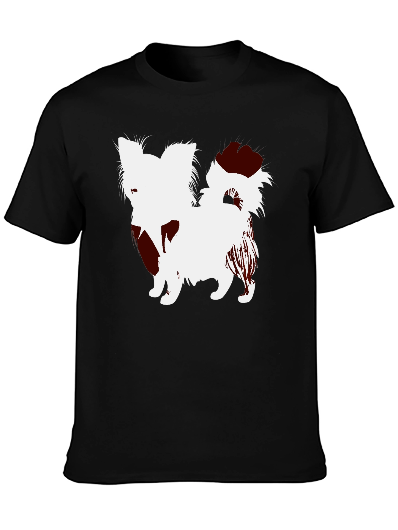 Dog Silhouette Black T-Shirt