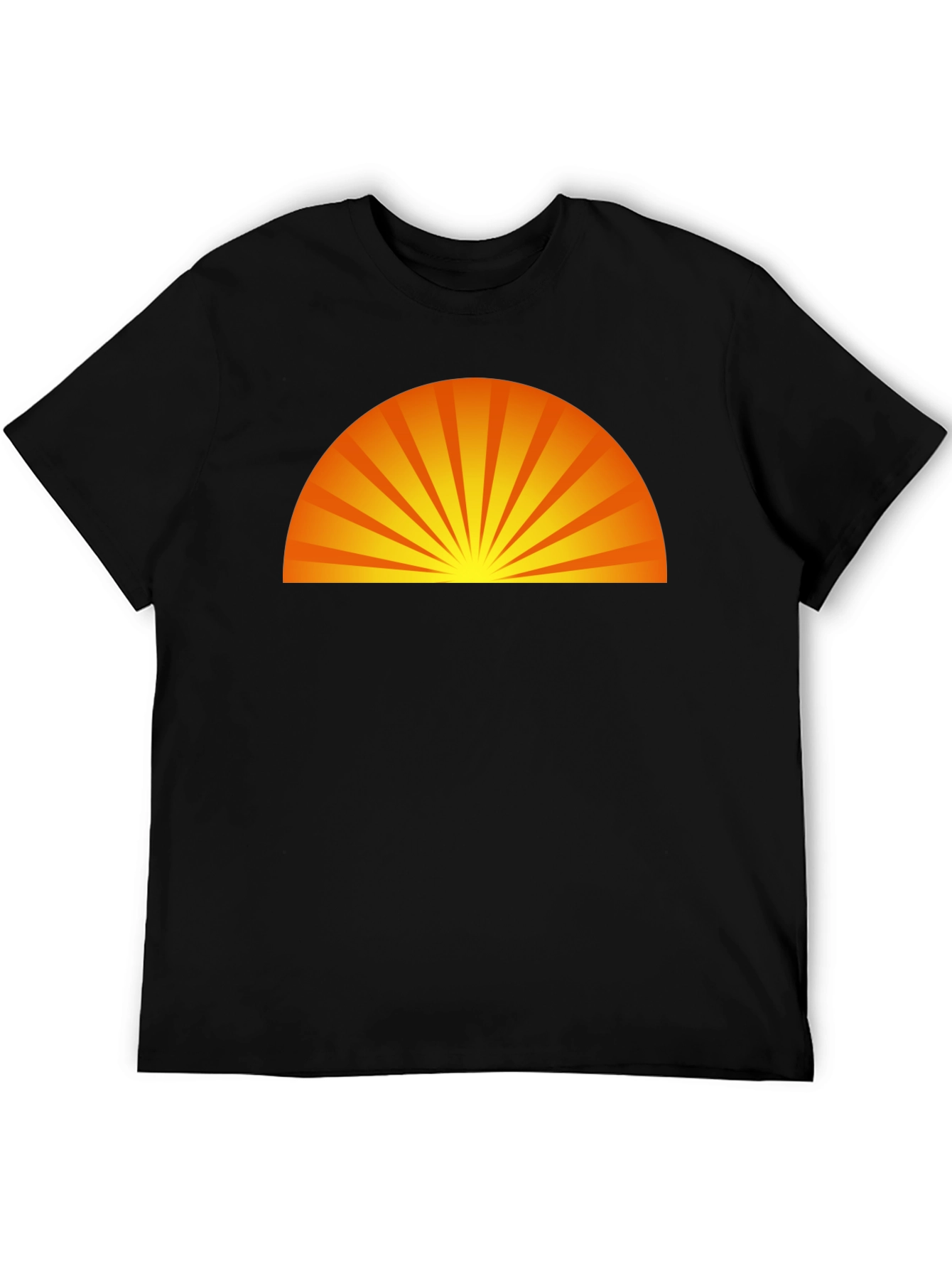 Sunrise Graphic Black T-Shirt - Modern Style
