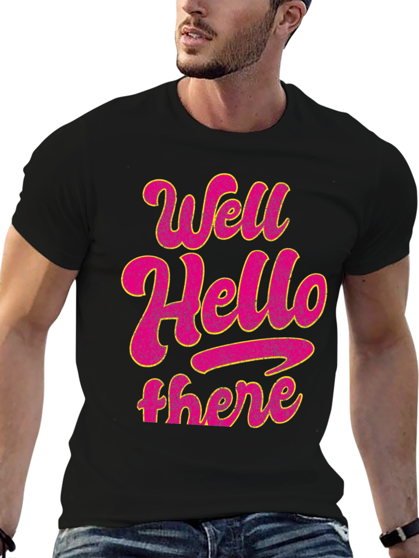 Well Hello There Graphic Tee - Casual Comfort