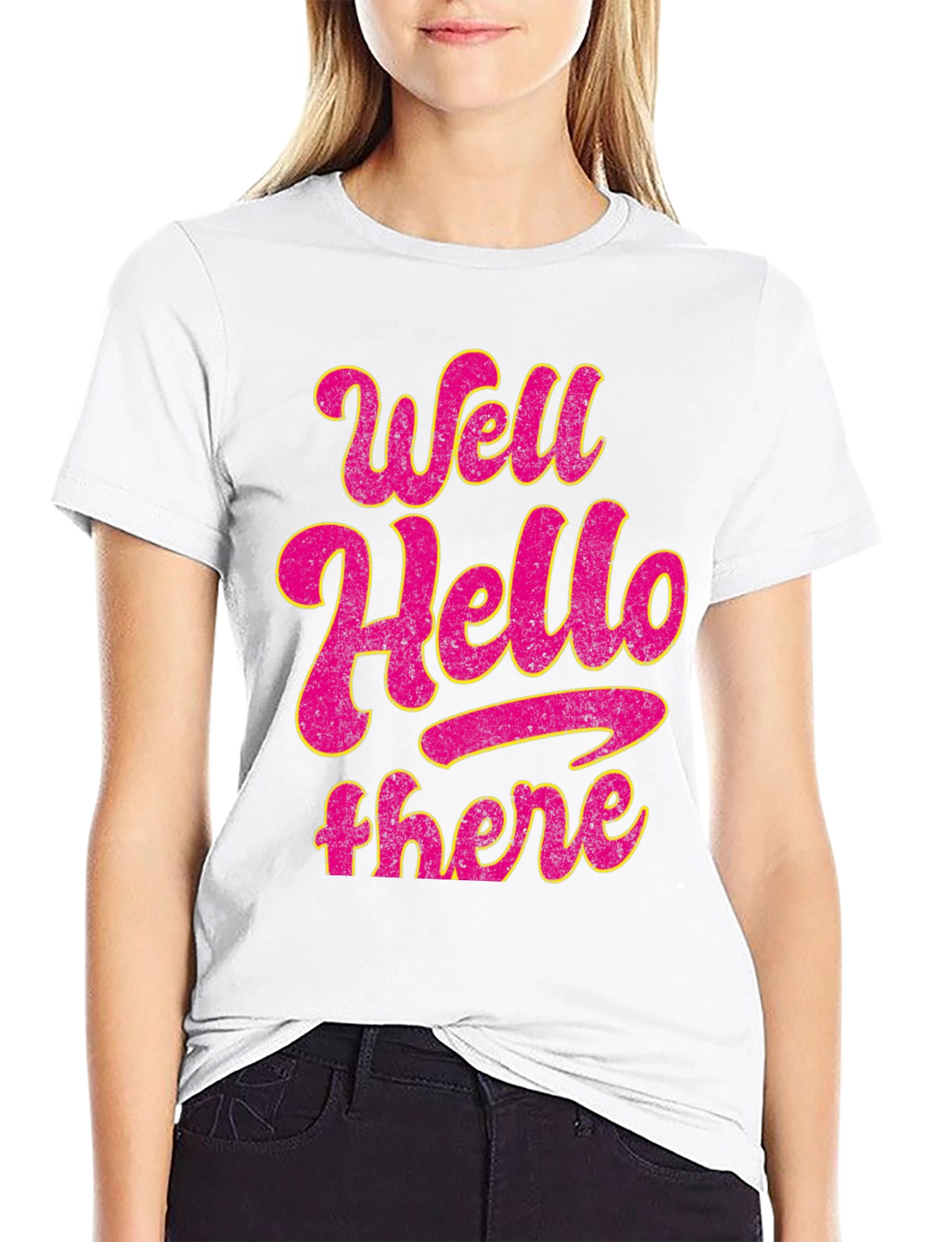 Well Hello There Graphic Tee - Casual Comfort