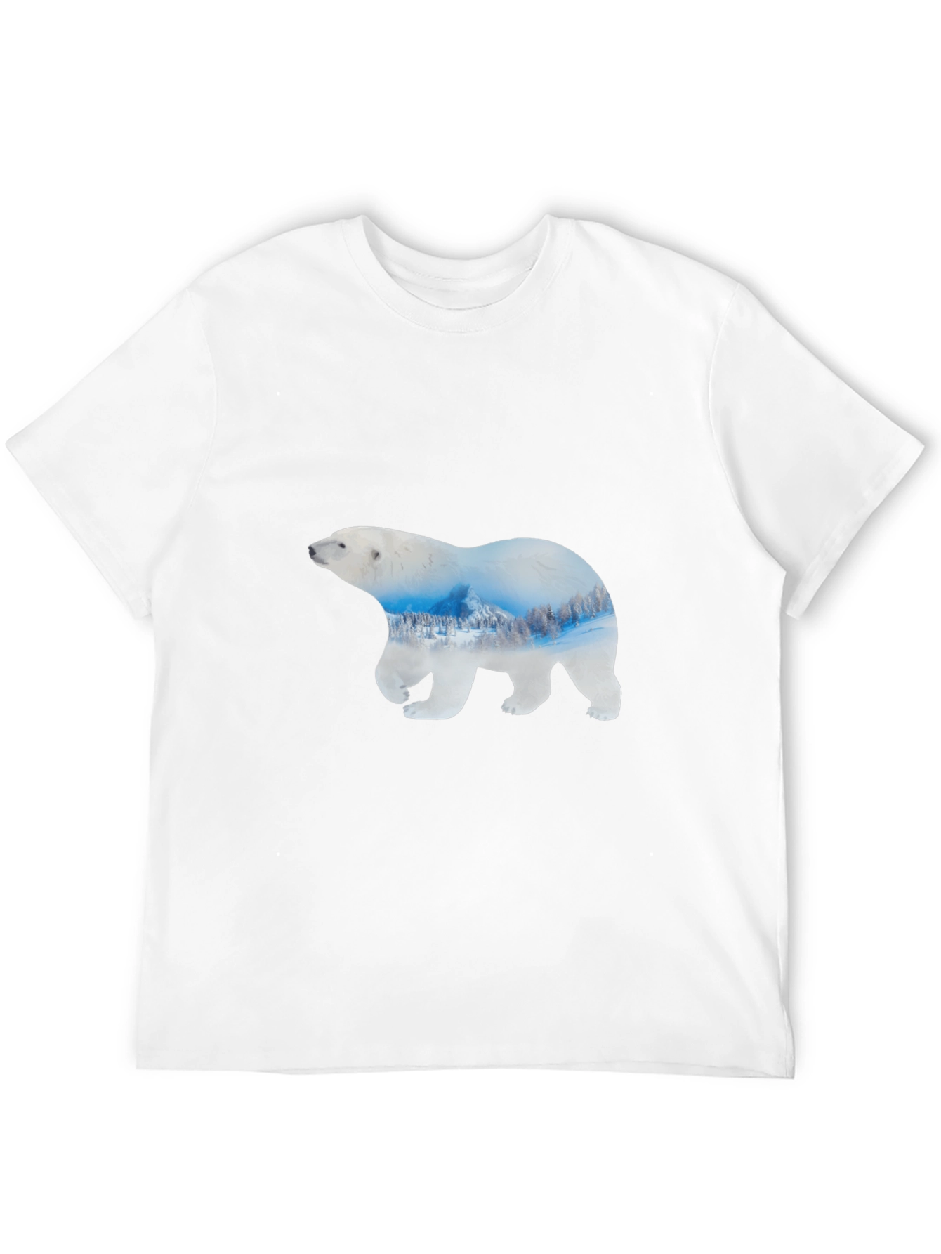 Polar Bear Graphic Black T-Shirt