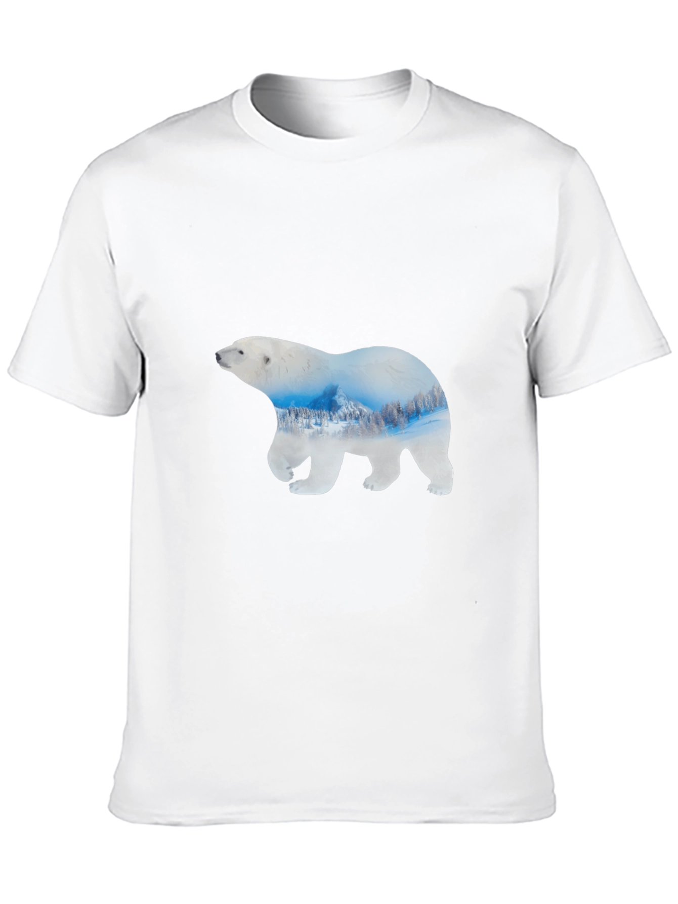 Polar Bear Graphic Black T-Shirt