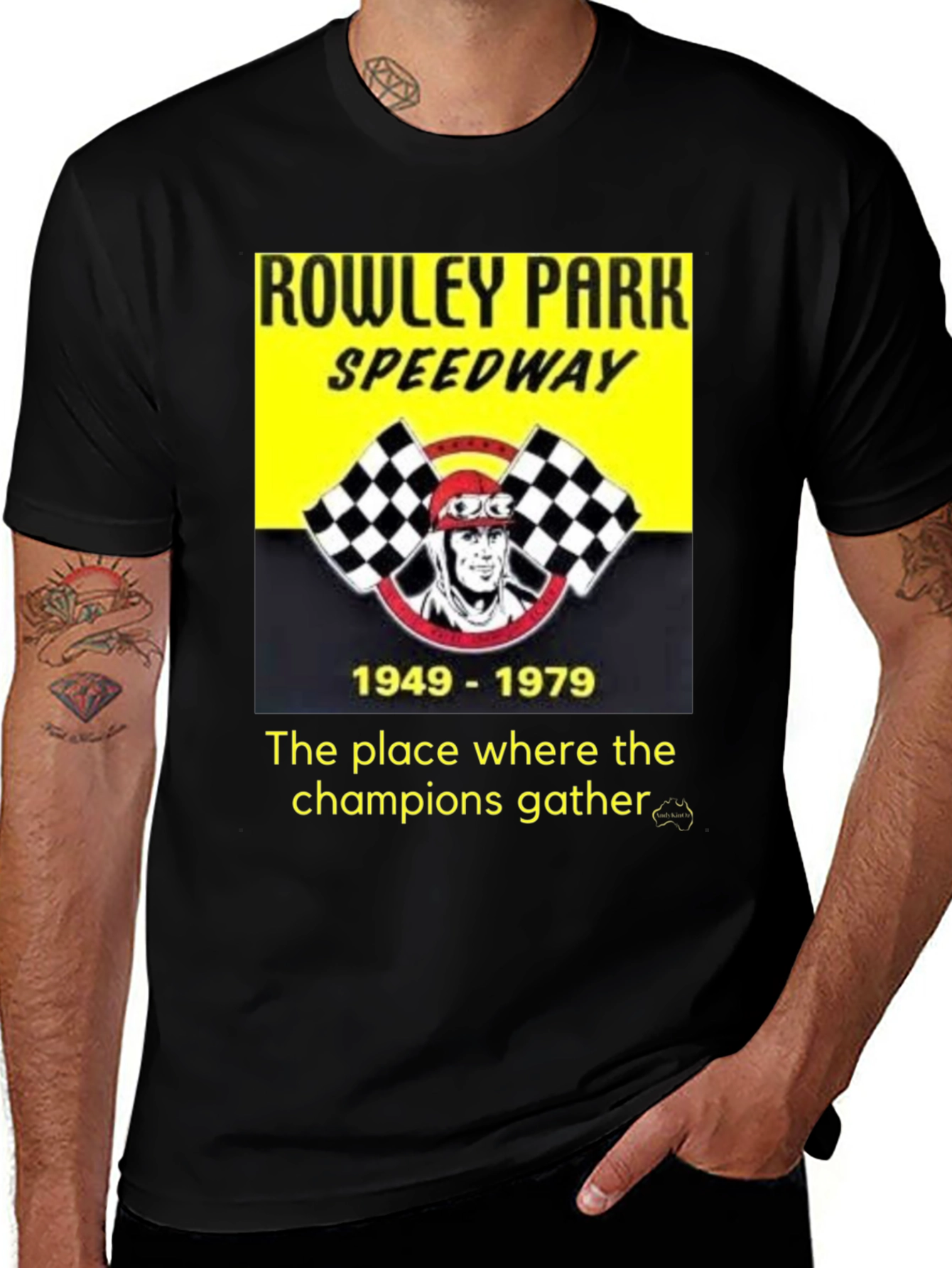 Rowley Park Speedway T-Shirt - Champions Gather