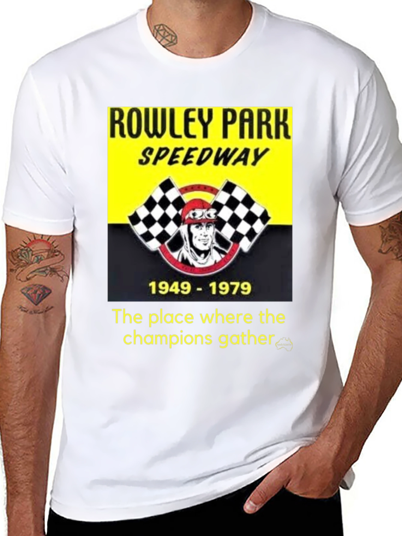 Rowley Park Speedway T-Shirt - Champions Gather