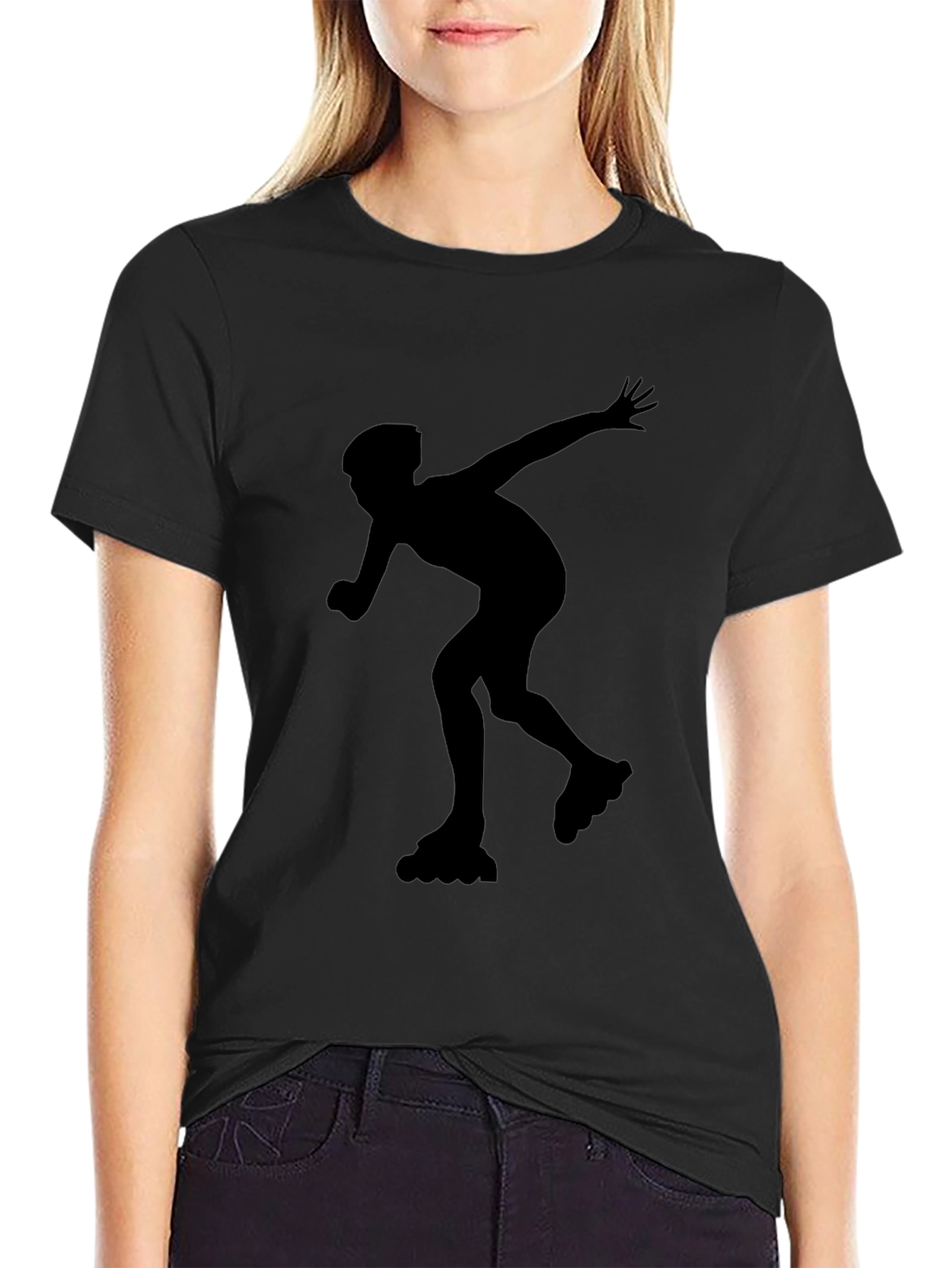 Inline Skater Graphic Tee - Black