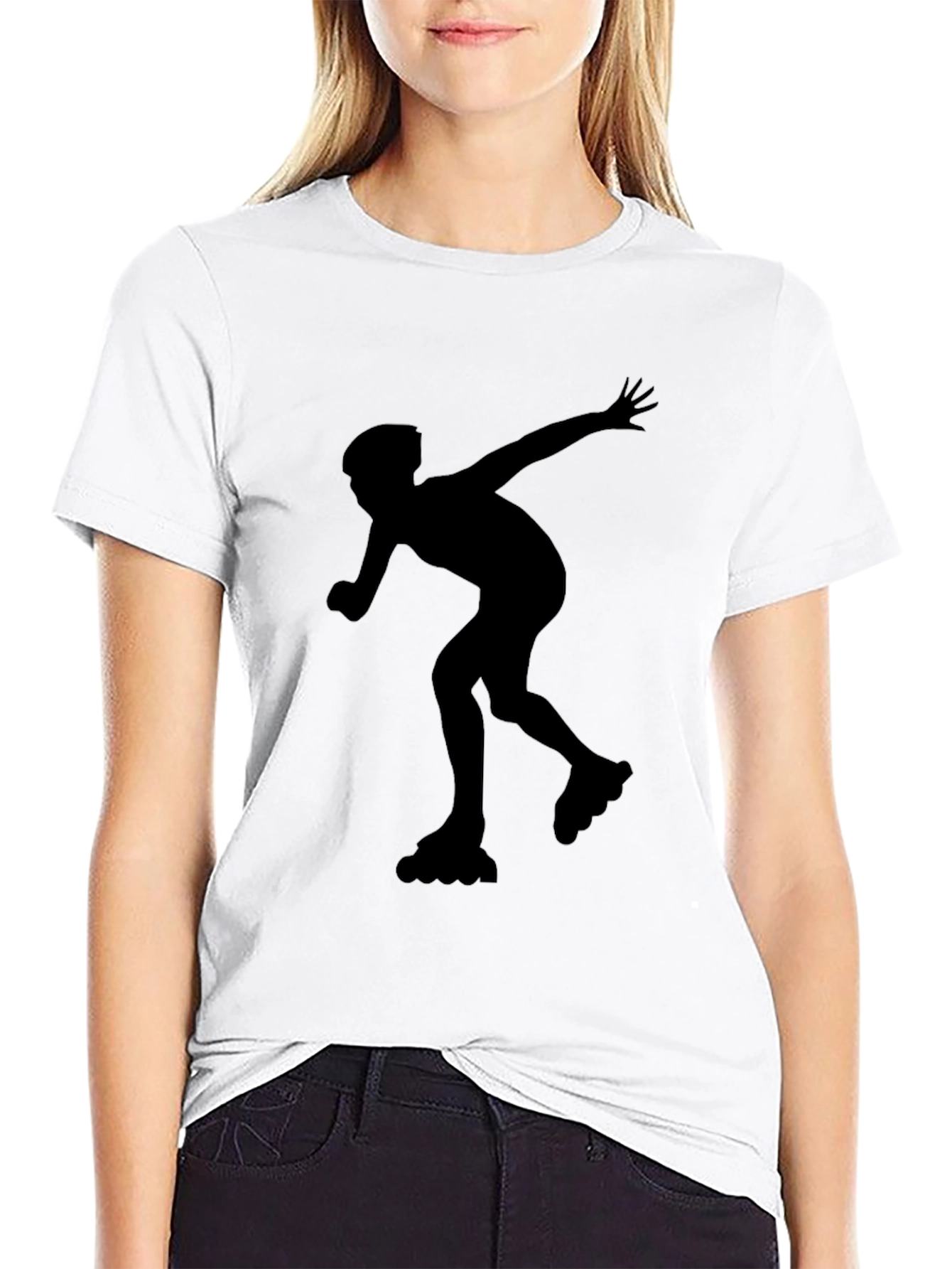 Inline Skater Graphic Tee - Black