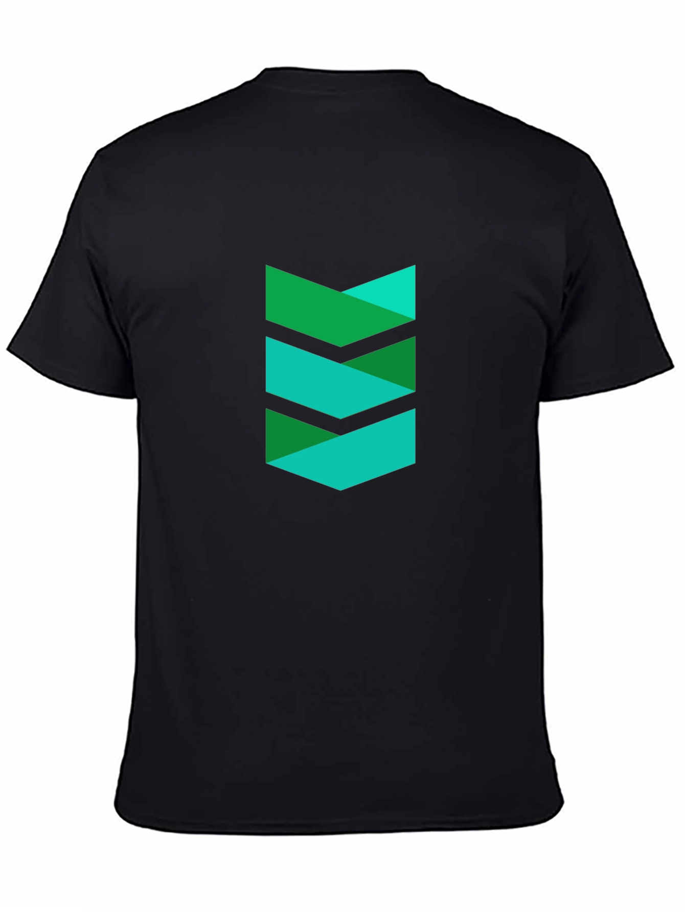 Modern Chevron Black T-Shirt