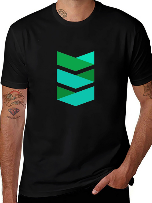 Modern Chevron Black T-Shirt