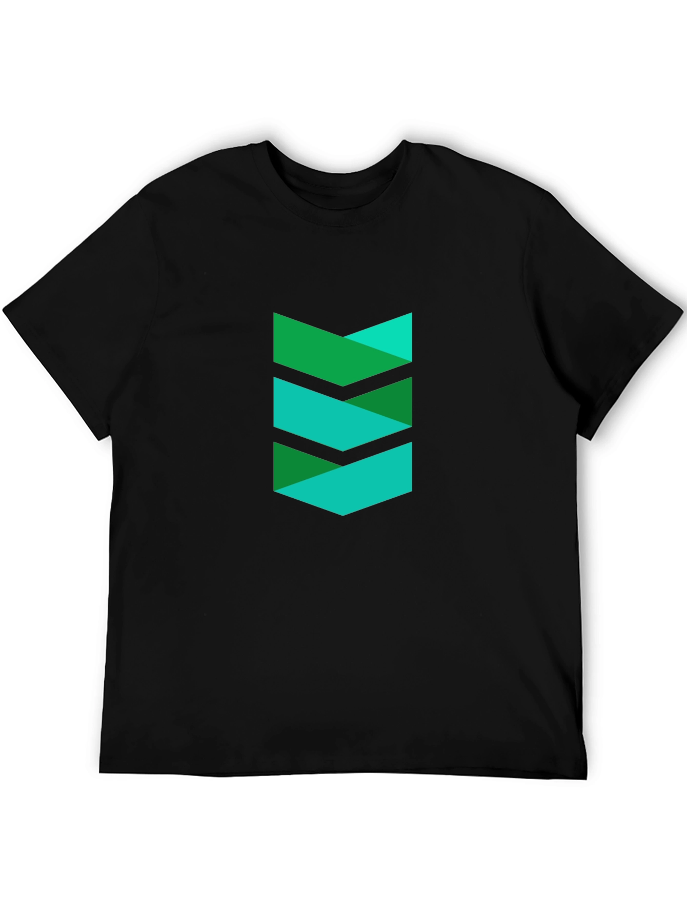 Modern Chevron Black T-Shirt