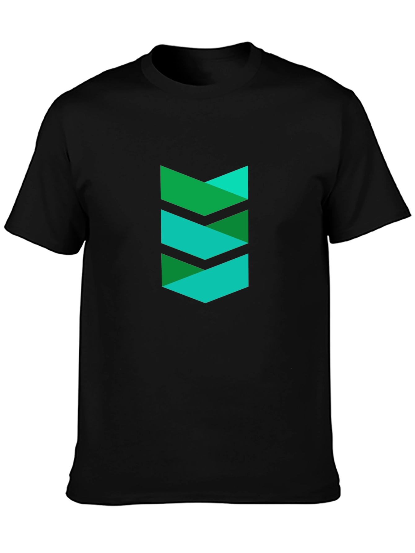 Modern Chevron Black T-Shirt