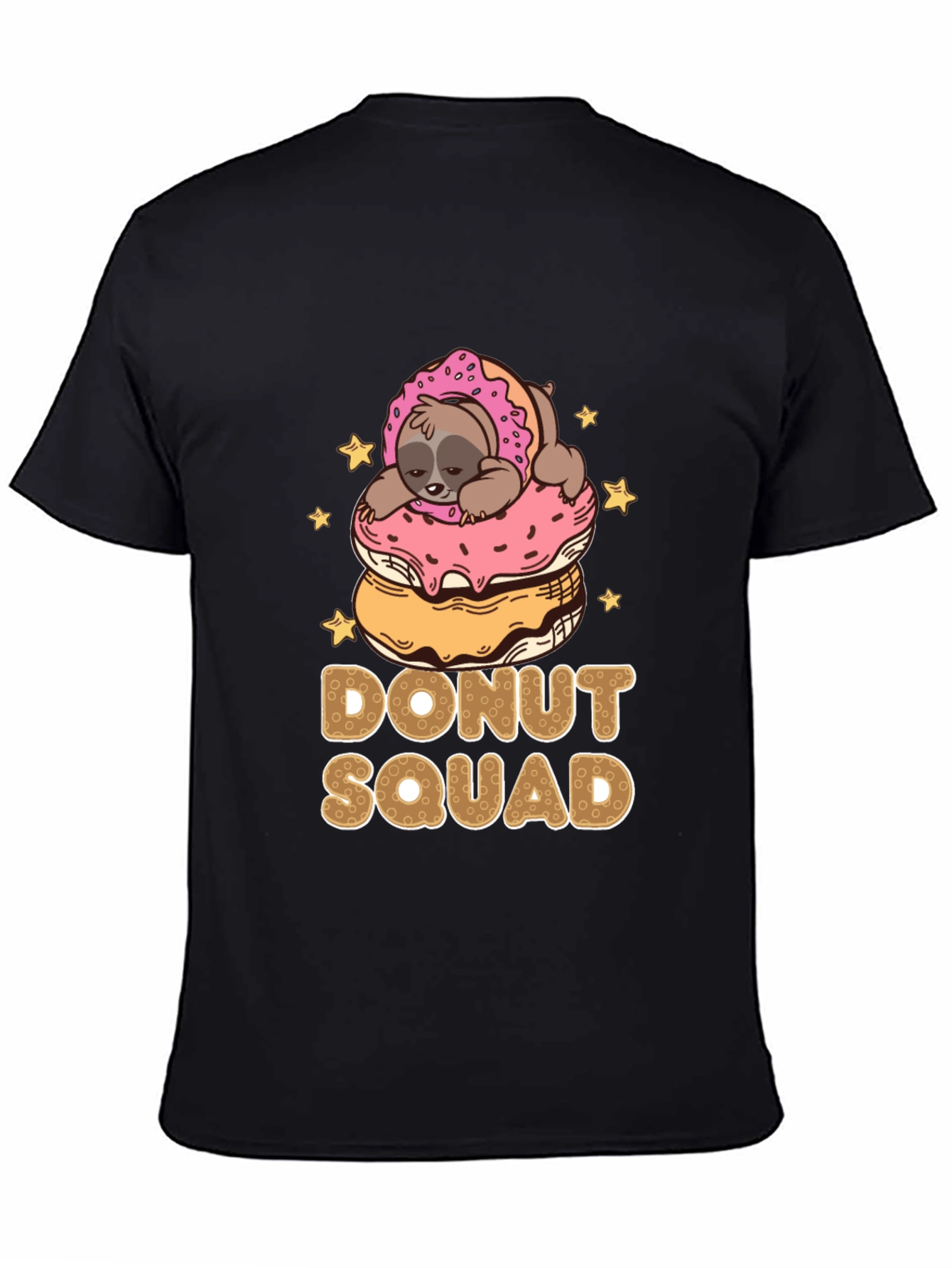 Donut Squad Sloth Graphic T-Shirt