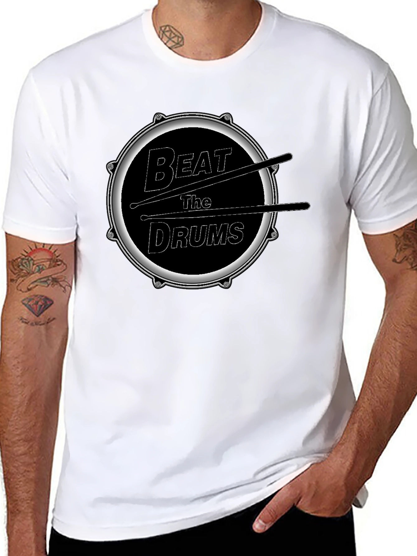 Beat the Drums T-Shirt - Music Lover Tee
