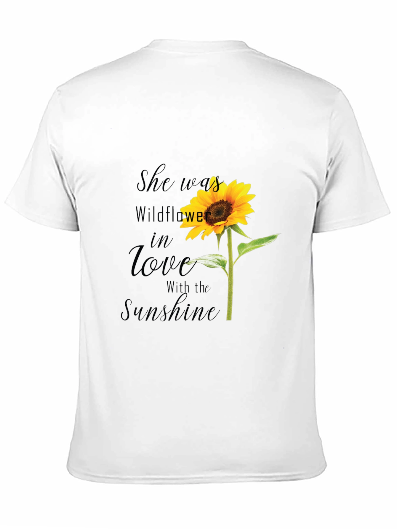 Sunflower Graphic T-Shirt - She Was Wildflower
