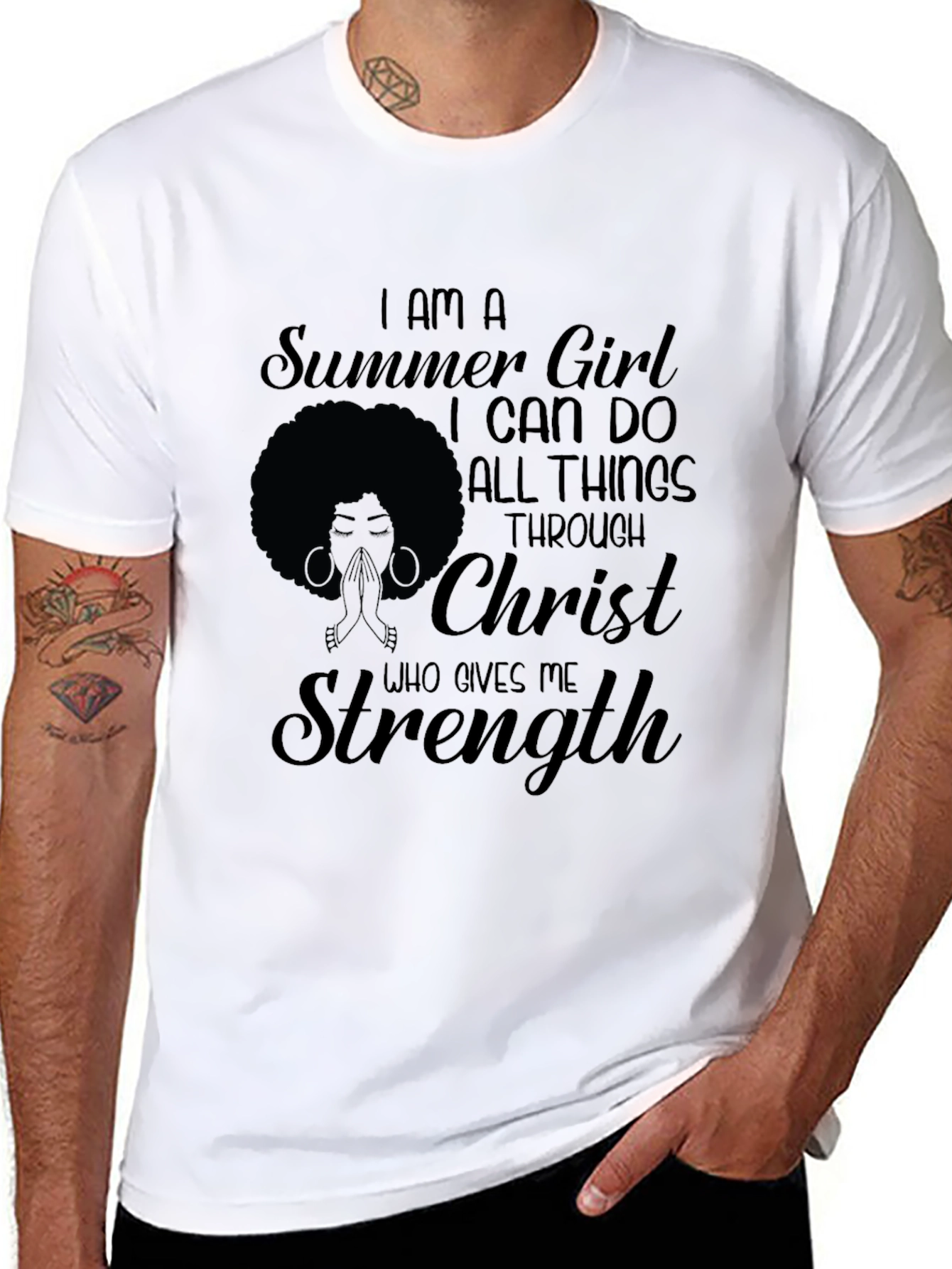 I Am A Summer Girl Christian T-Shirt
