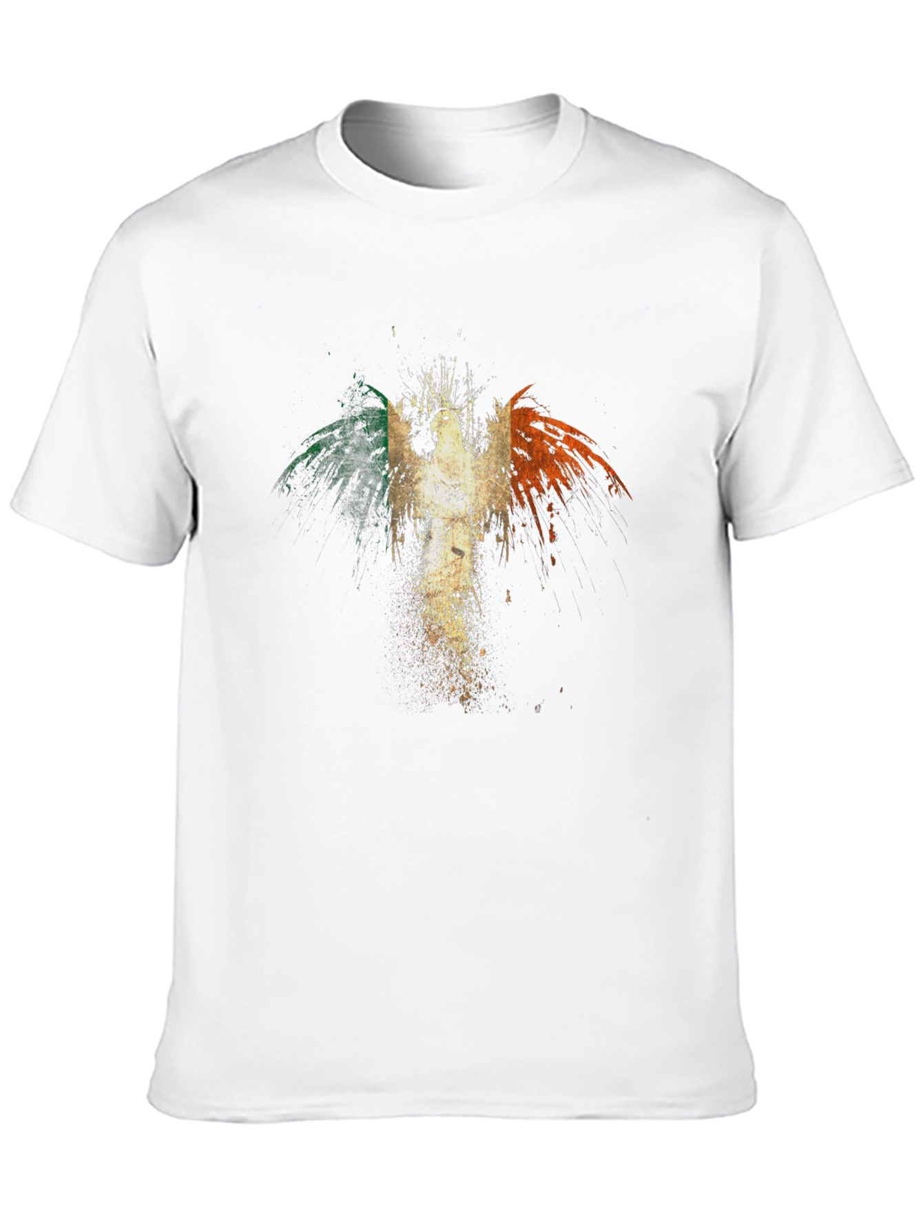 Irish Flag Phoenix Graphic Tee - Black