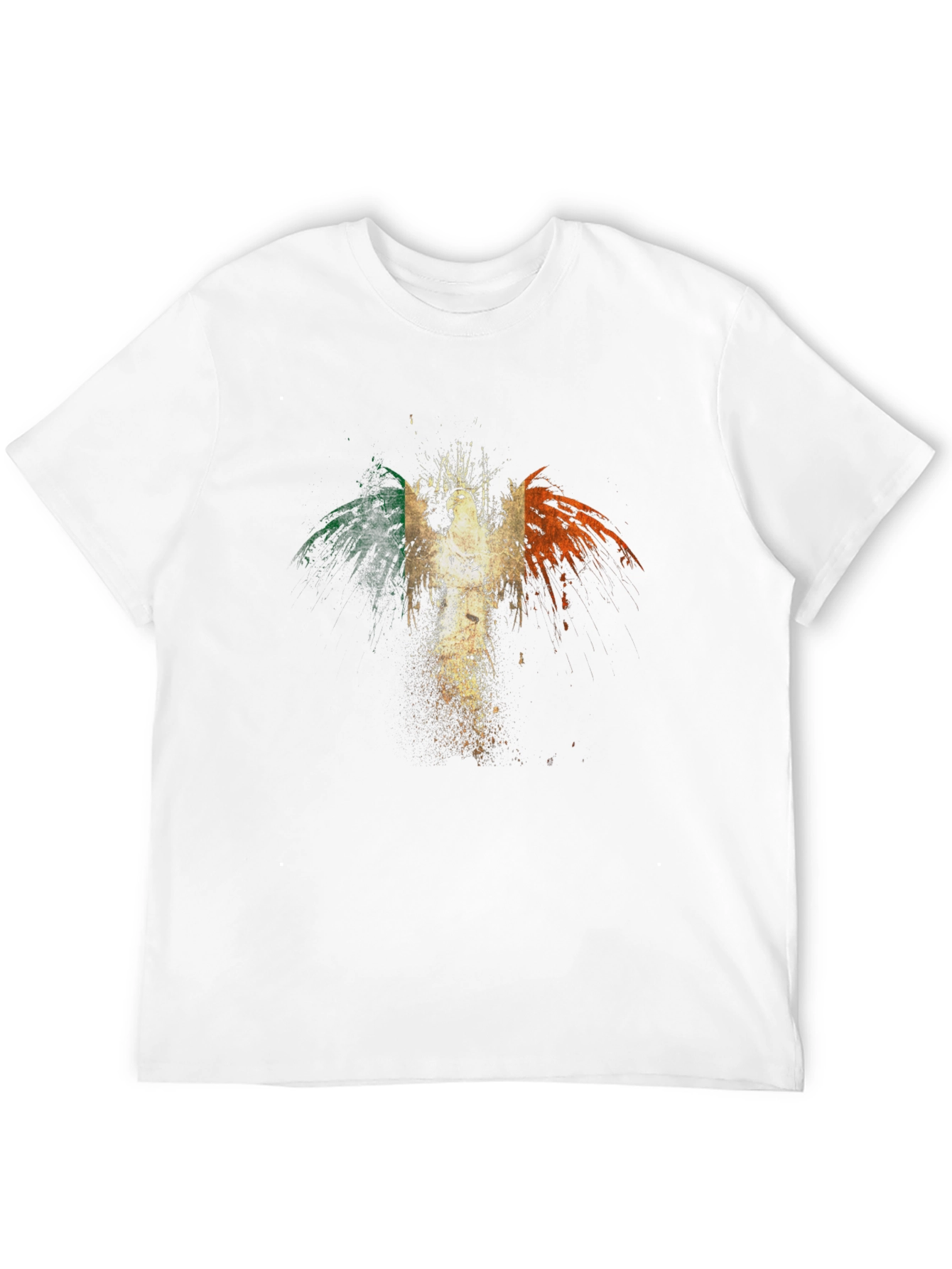 Irish Flag Phoenix Graphic Tee - Black