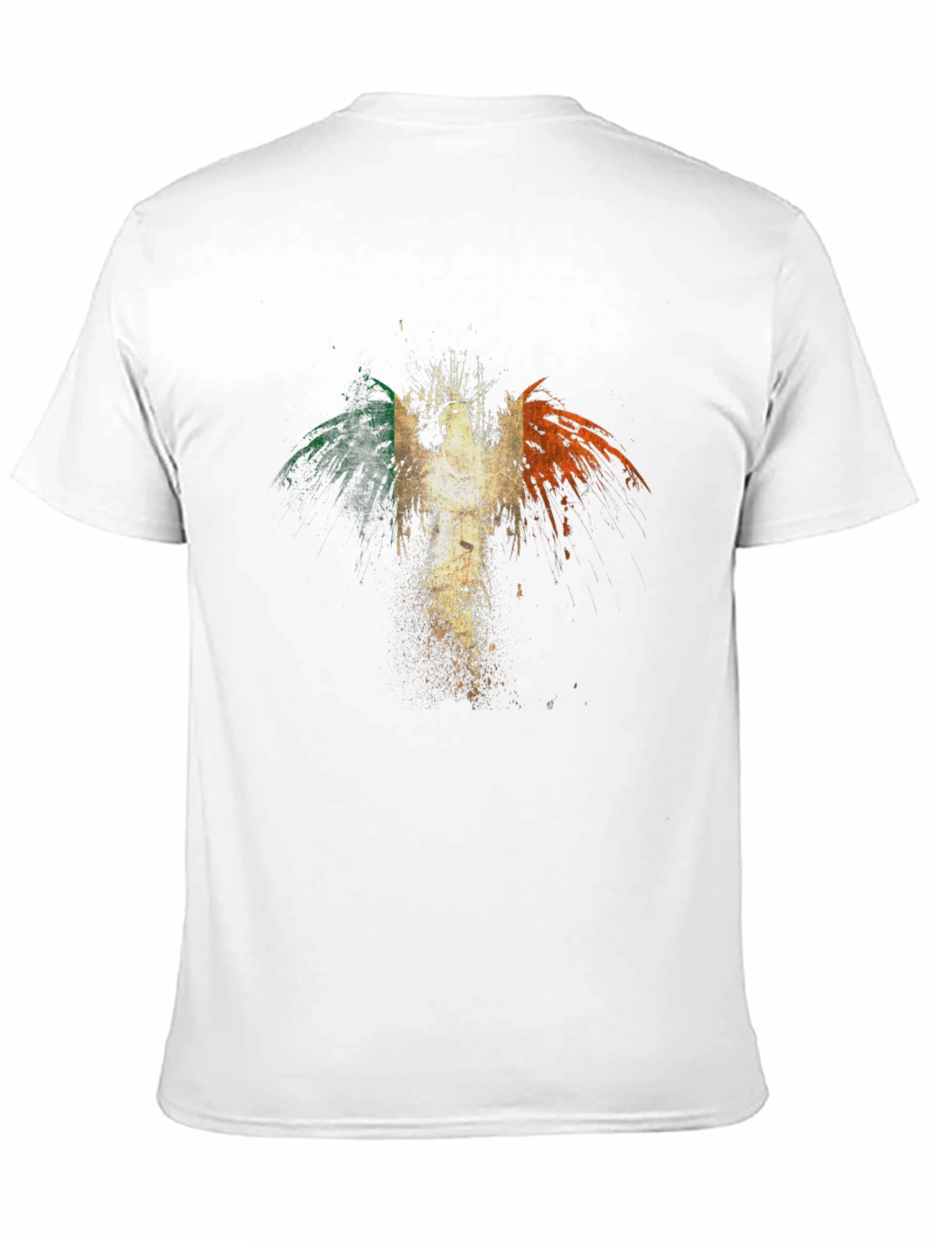 Irish Flag Phoenix Graphic Tee - Black