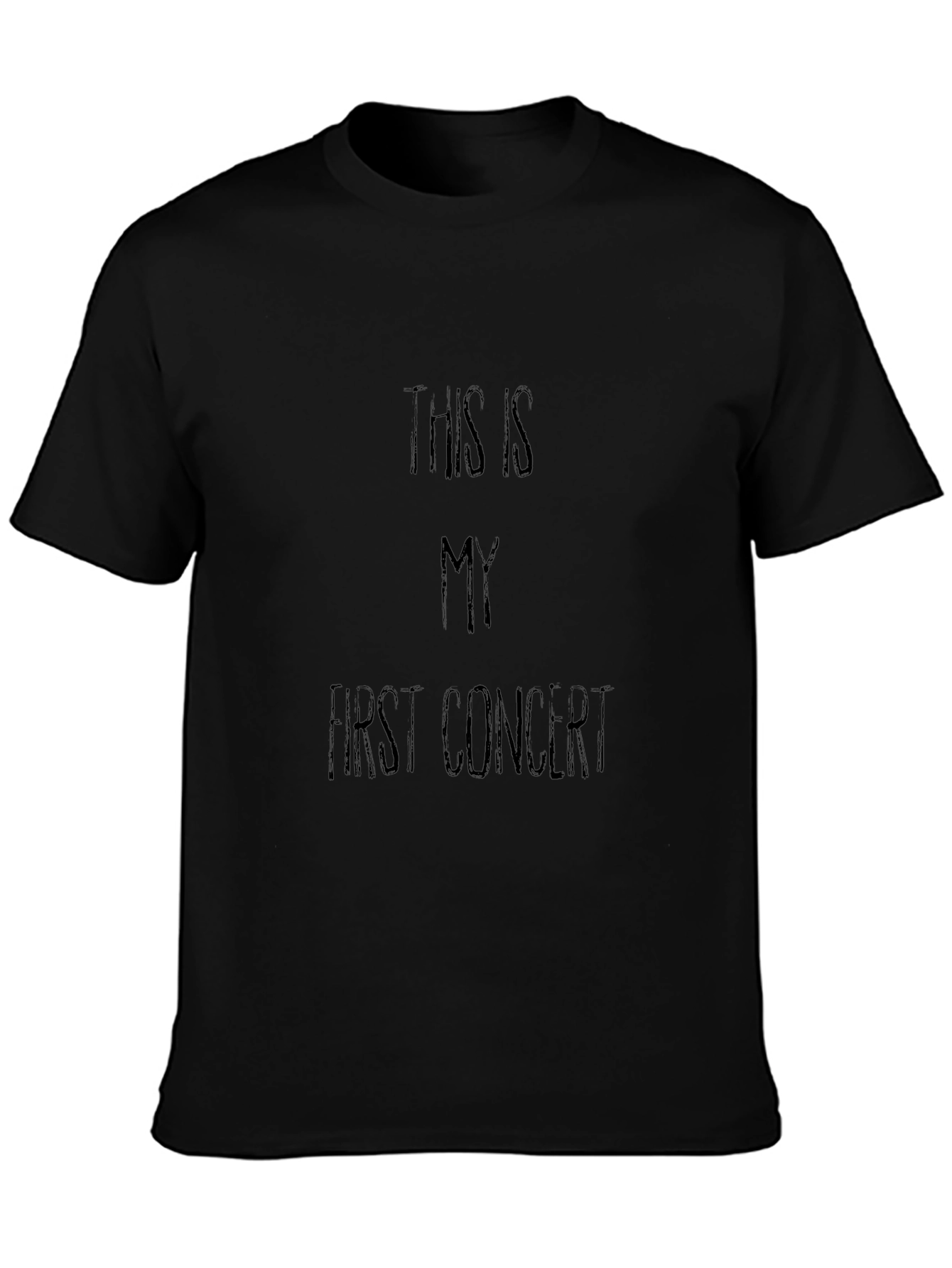 First Concert T-Shirt - Classic Black Cotton Tee