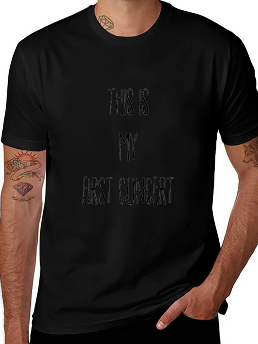 First Concert T-Shirt - Classic Black Cotton Tee
