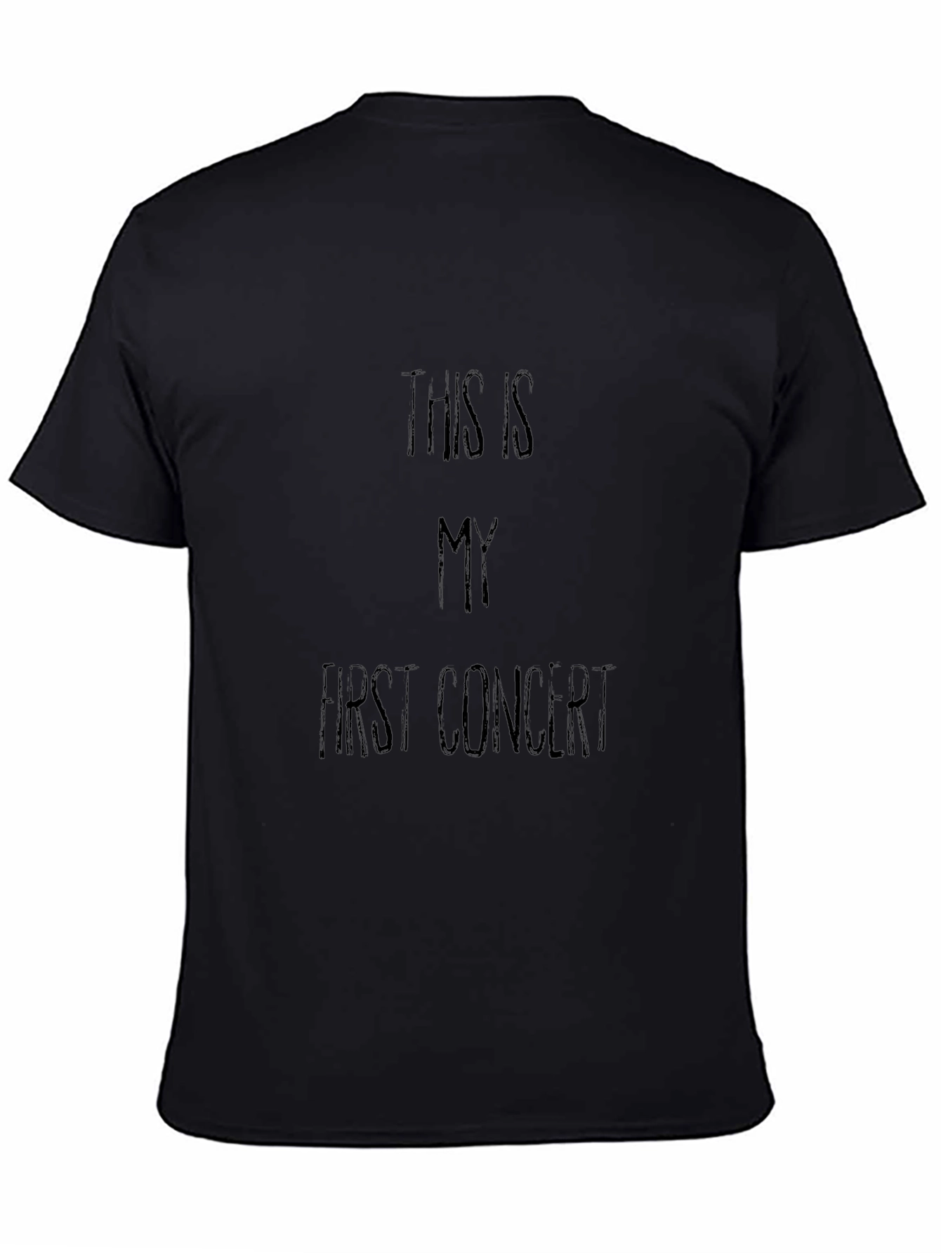 First Concert T-Shirt - Classic Black Cotton Tee