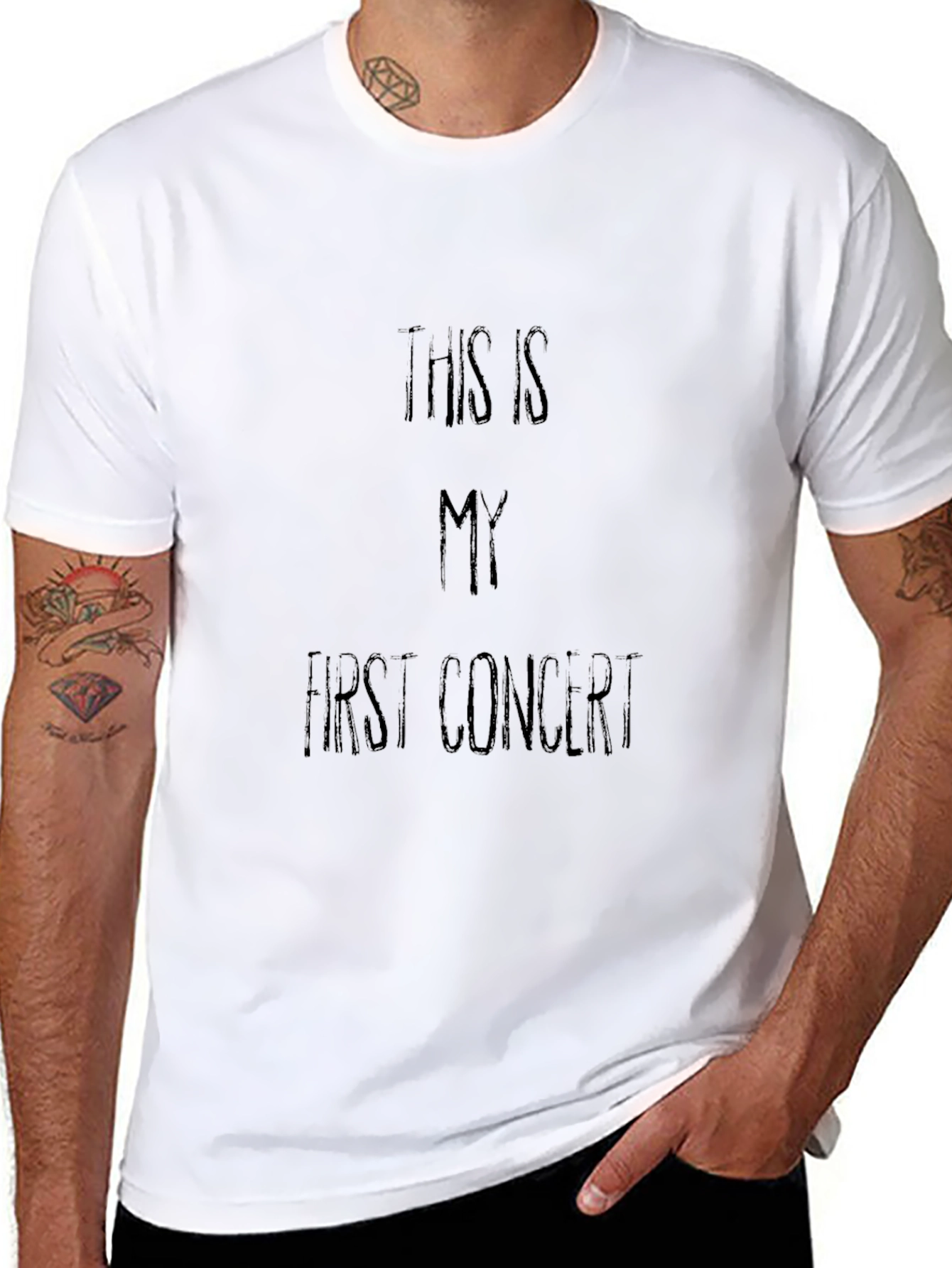 First Concert T-Shirt - Classic Black Cotton Tee
