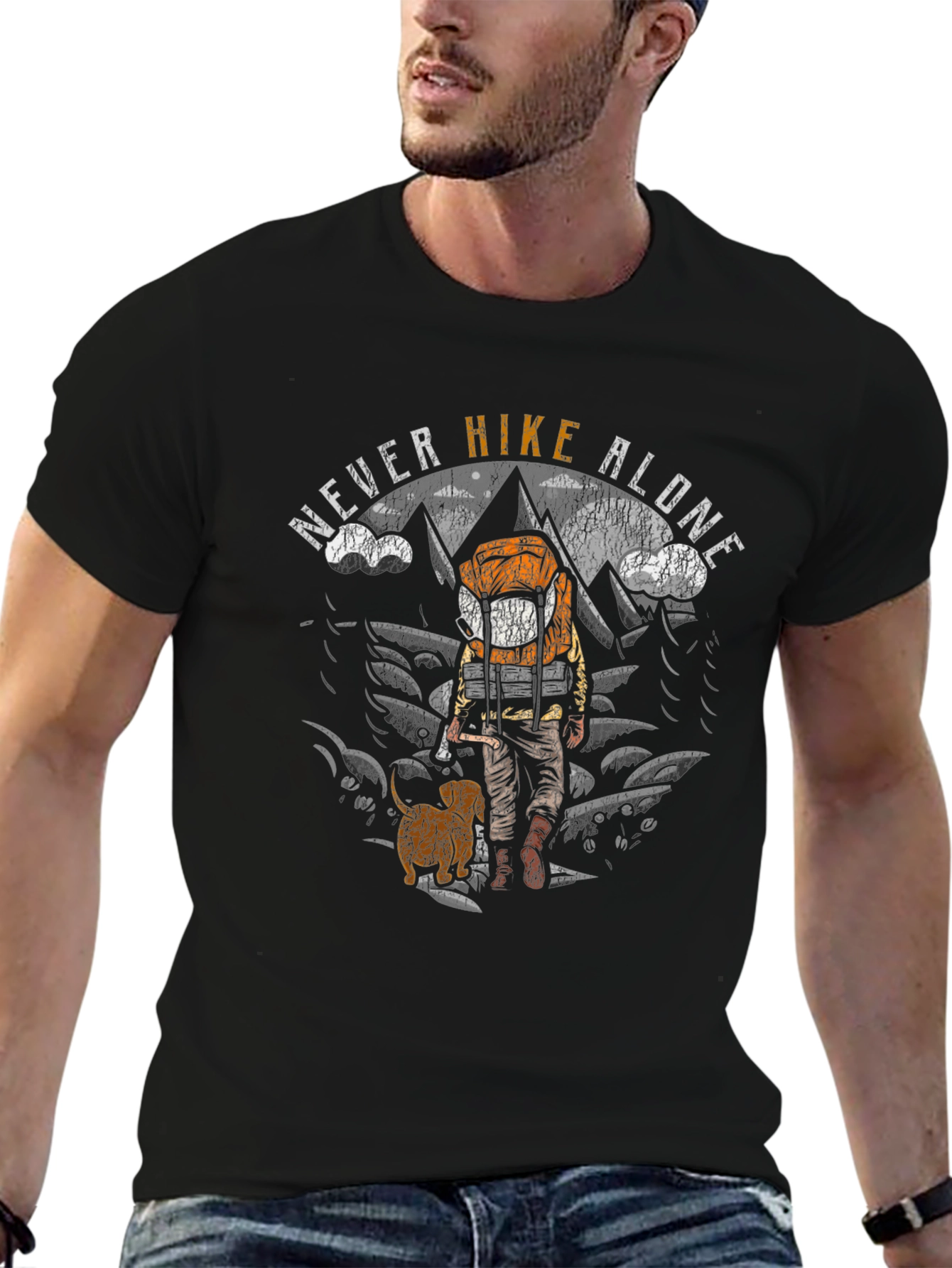 Never Hike Alone Graphic T-Shirt