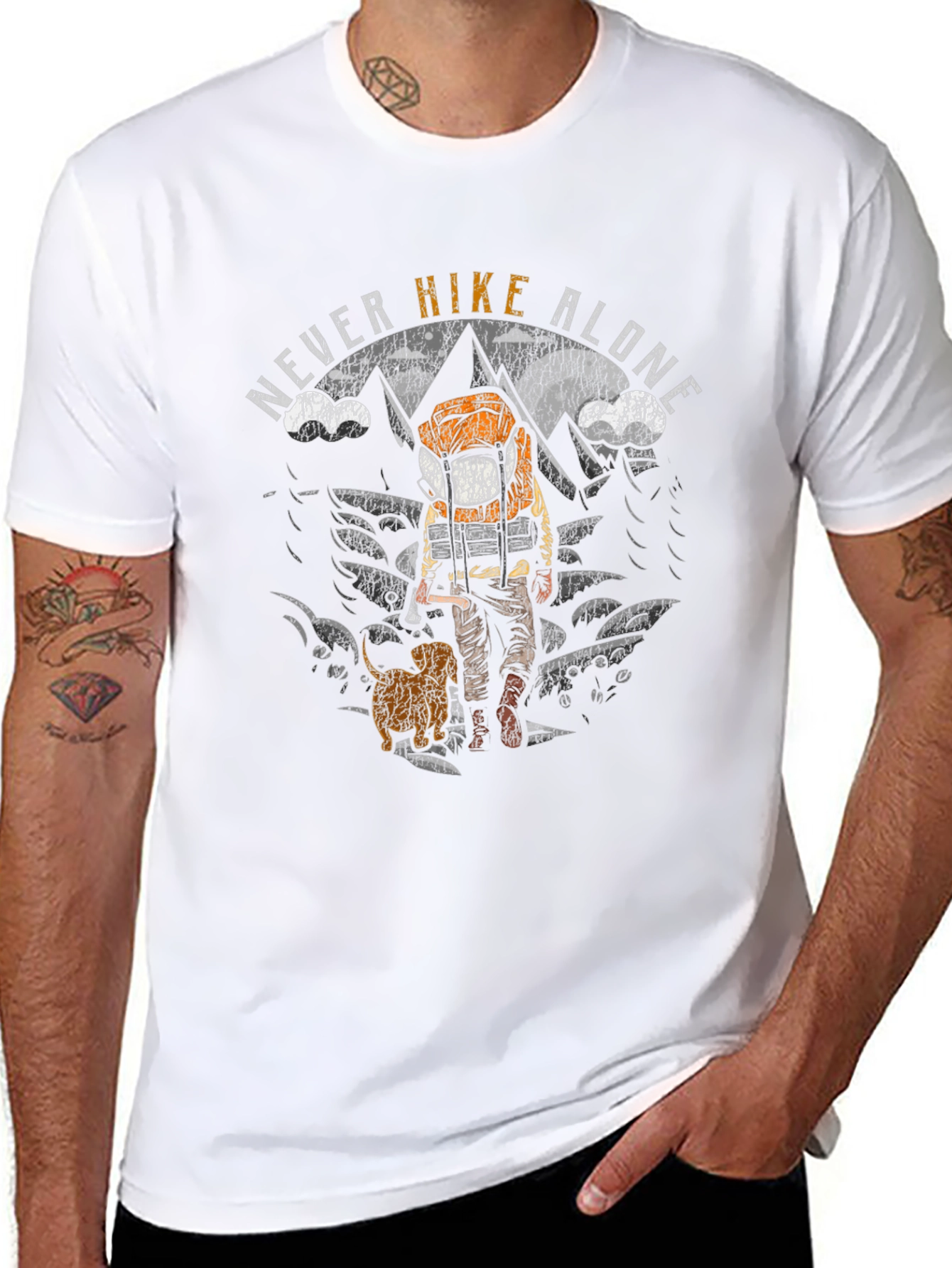 Never Hike Alone Graphic T-Shirt