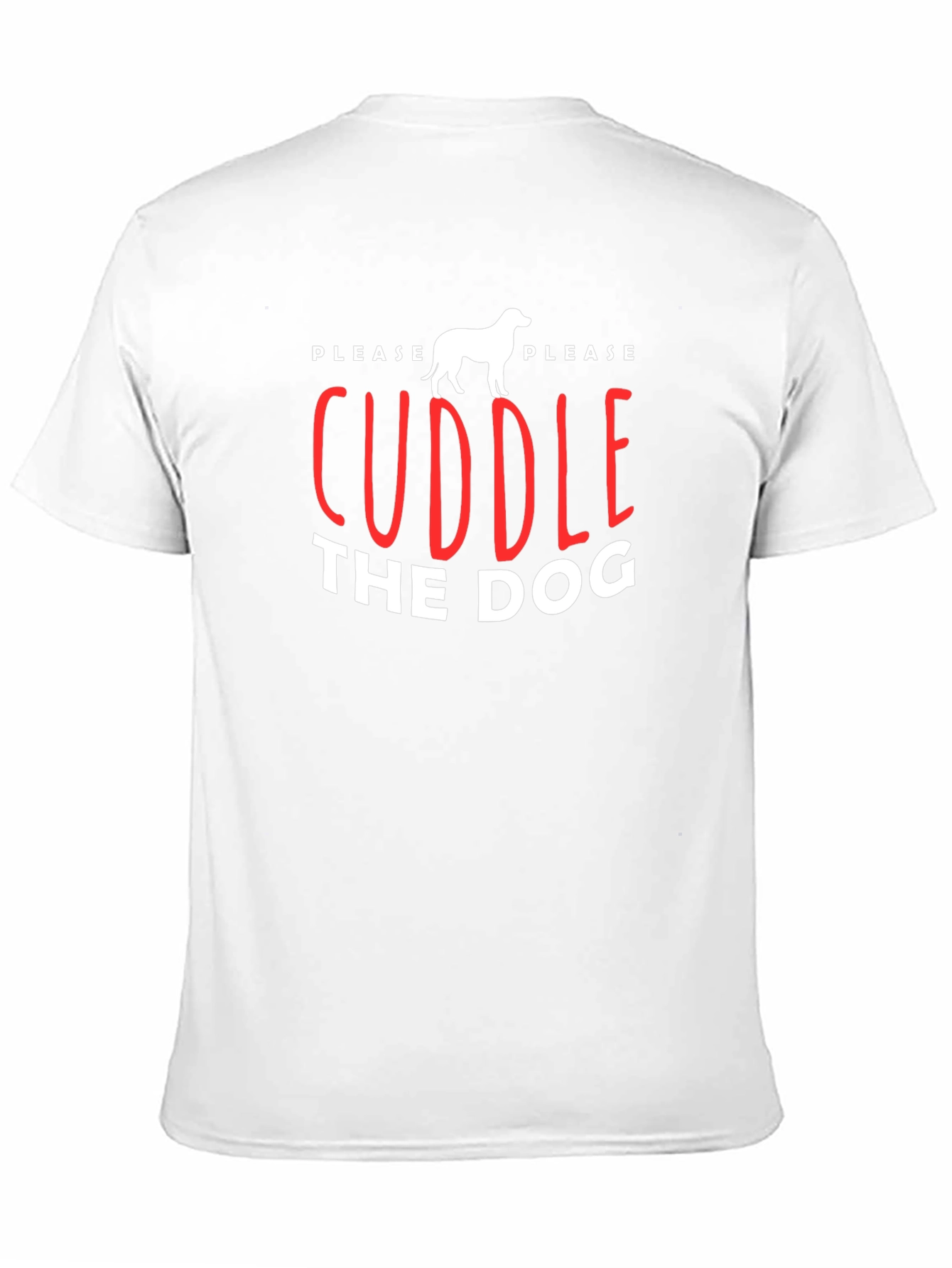 Please Cuddle the Dog T-Shirt – Cute Dog Lover Tee