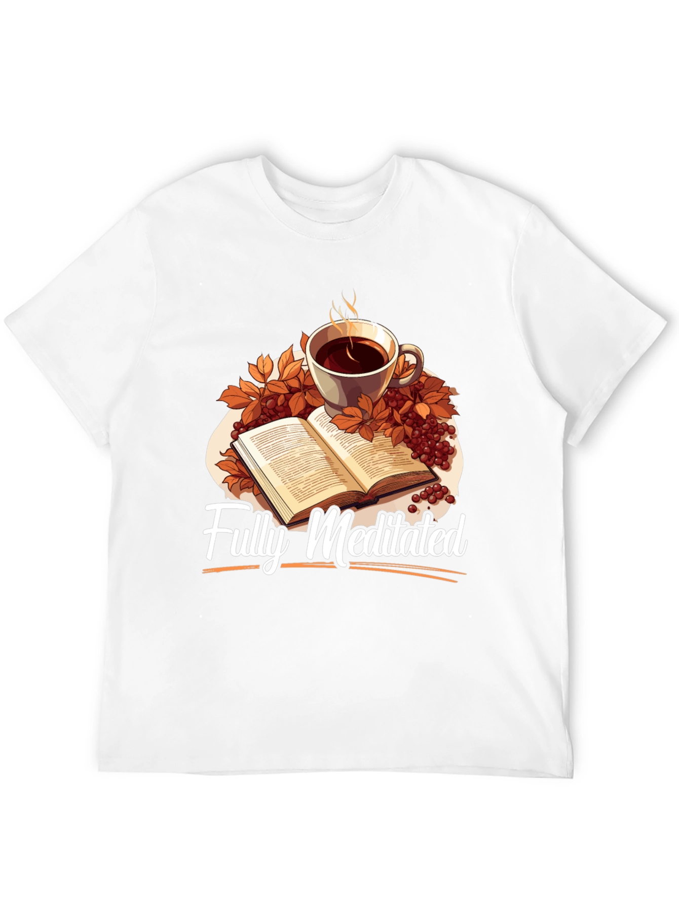 Fully Meditated Coffee & Book T-Shirt