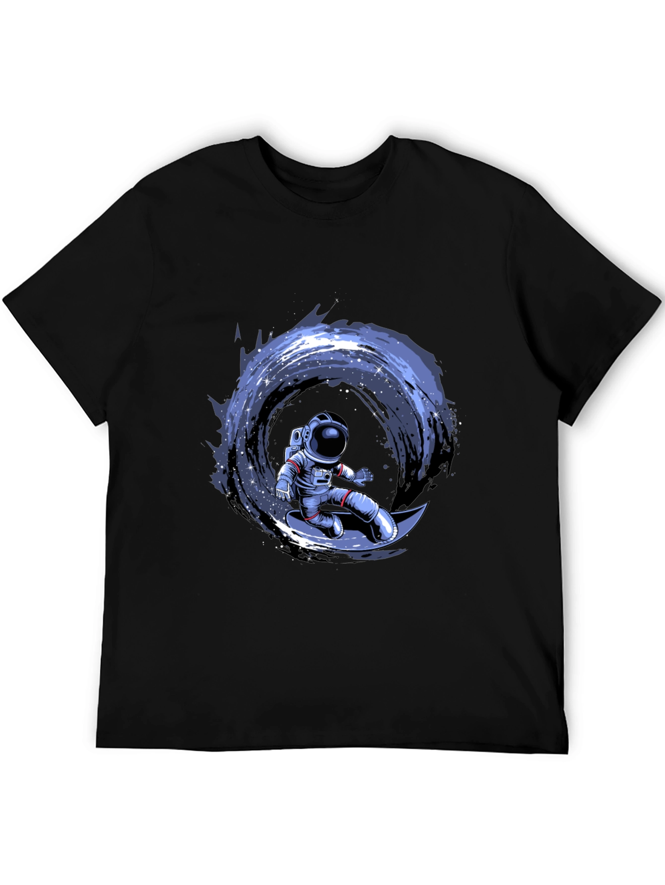 Astronaut Surfing Moon Graphic T-Shirt