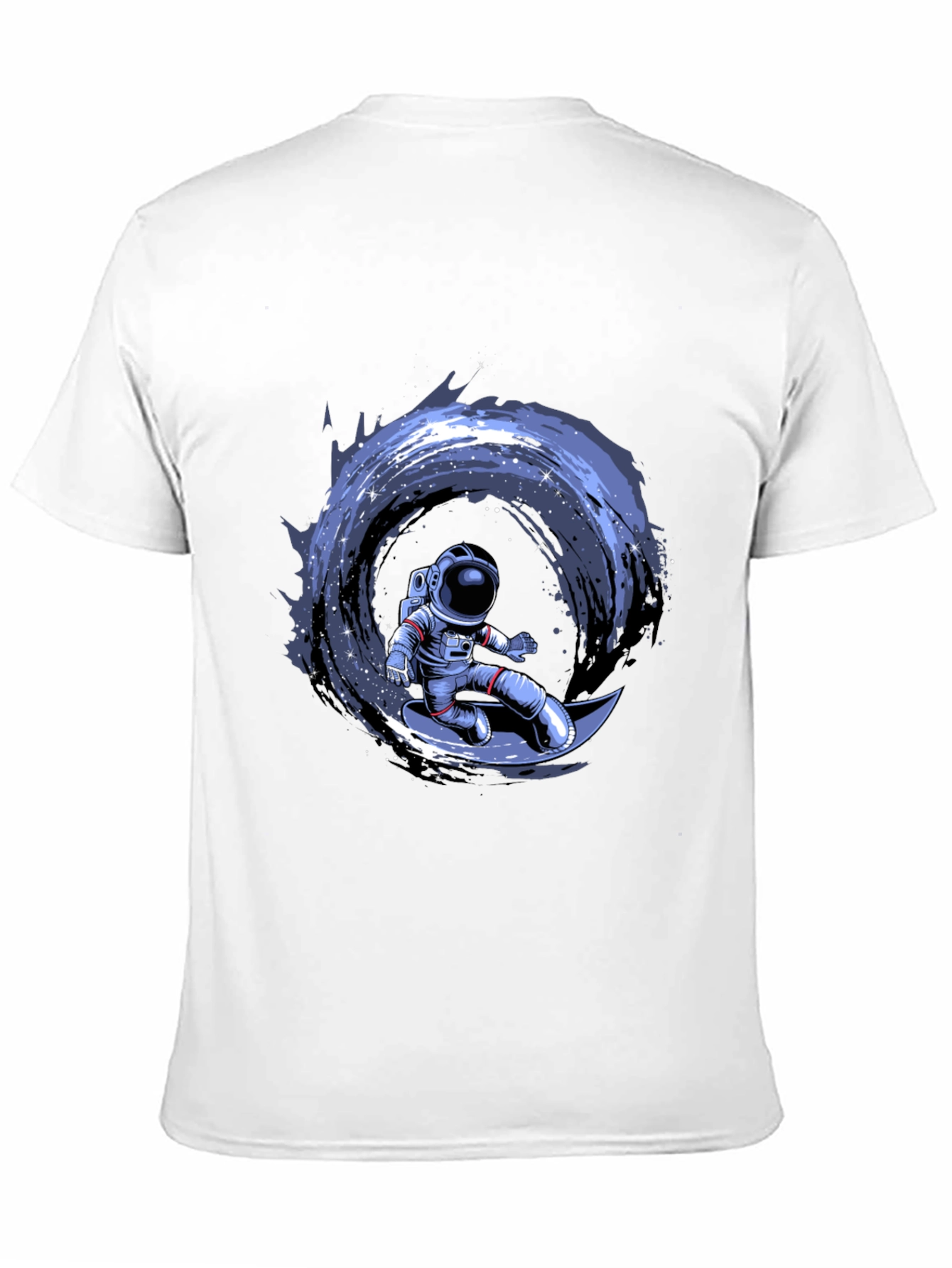 Astronaut Surfing Moon Graphic T-Shirt