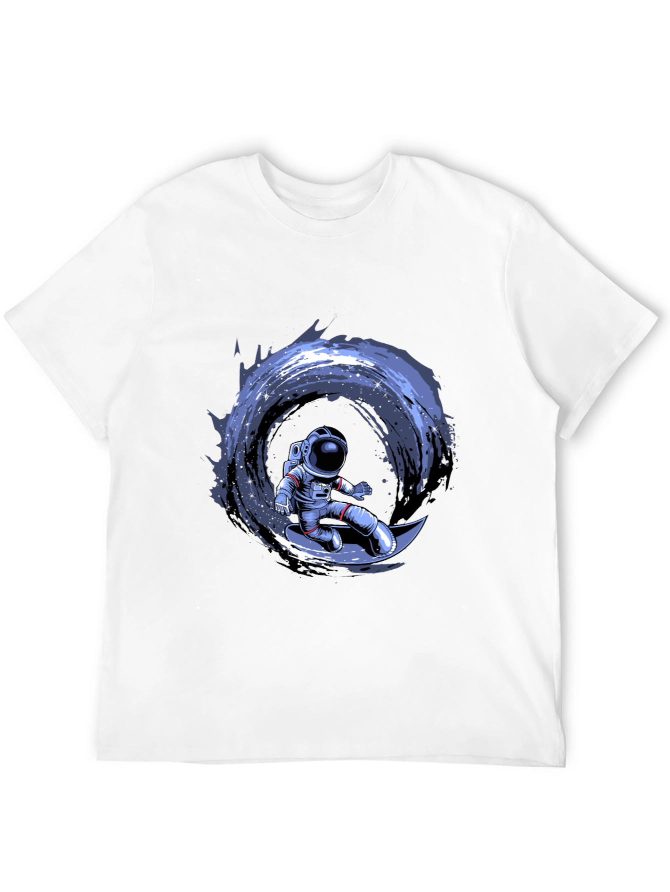 Astronaut Surfing Moon Graphic T-Shirt