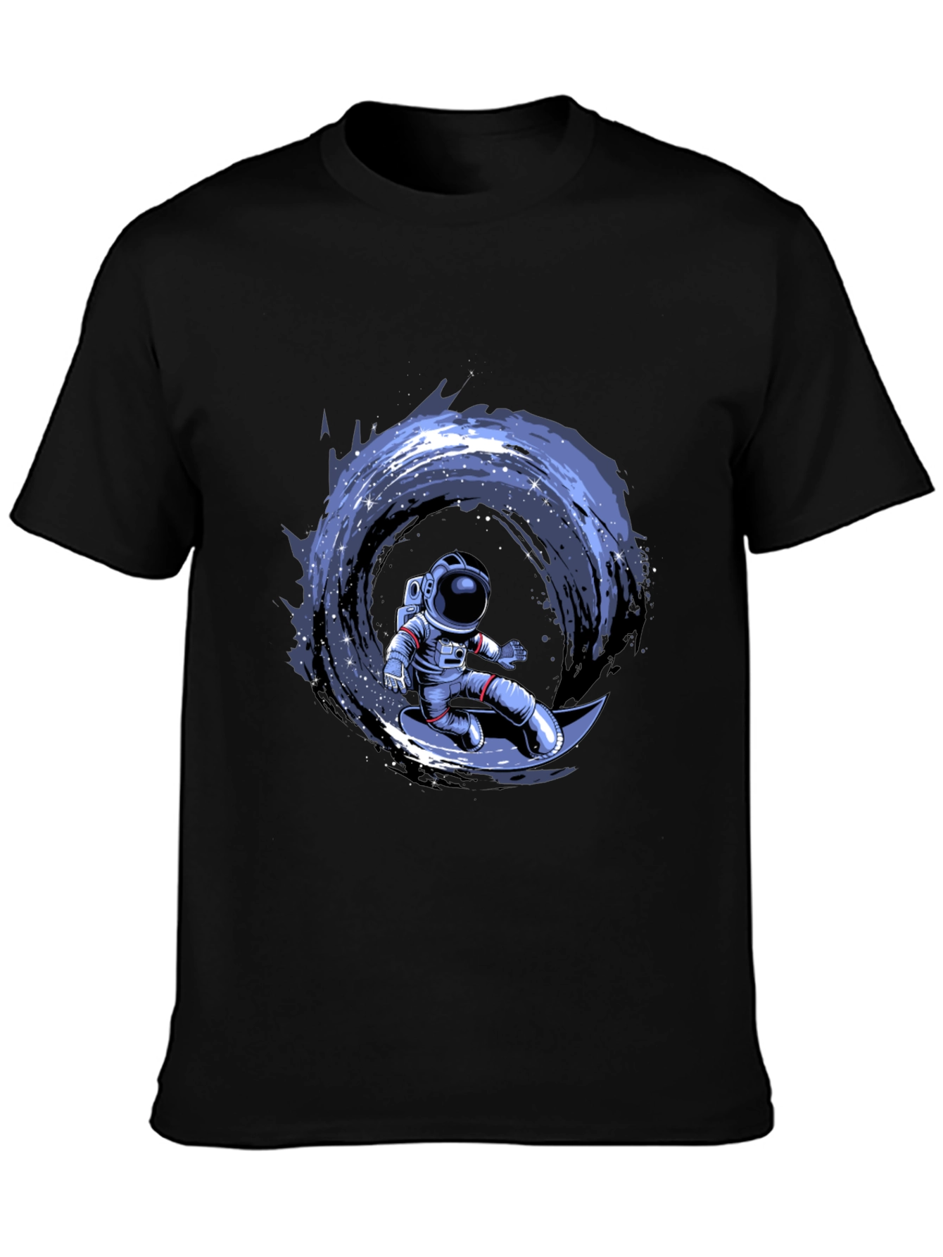 Astronaut Surfing Moon Graphic T-Shirt