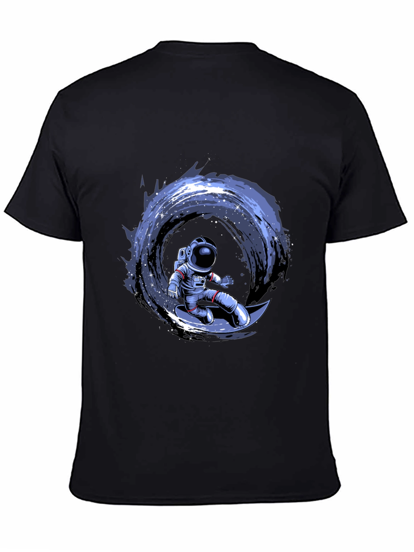 Astronaut Surfing Moon Graphic T-Shirt