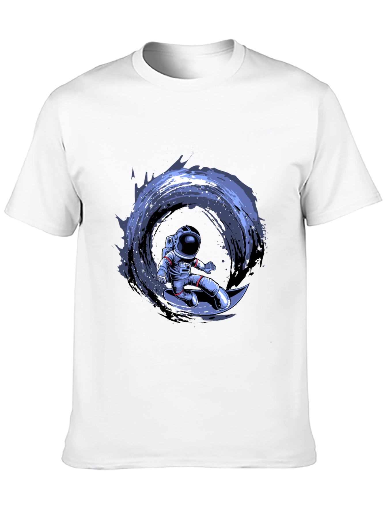 Astronaut Surfing Moon Graphic T-Shirt