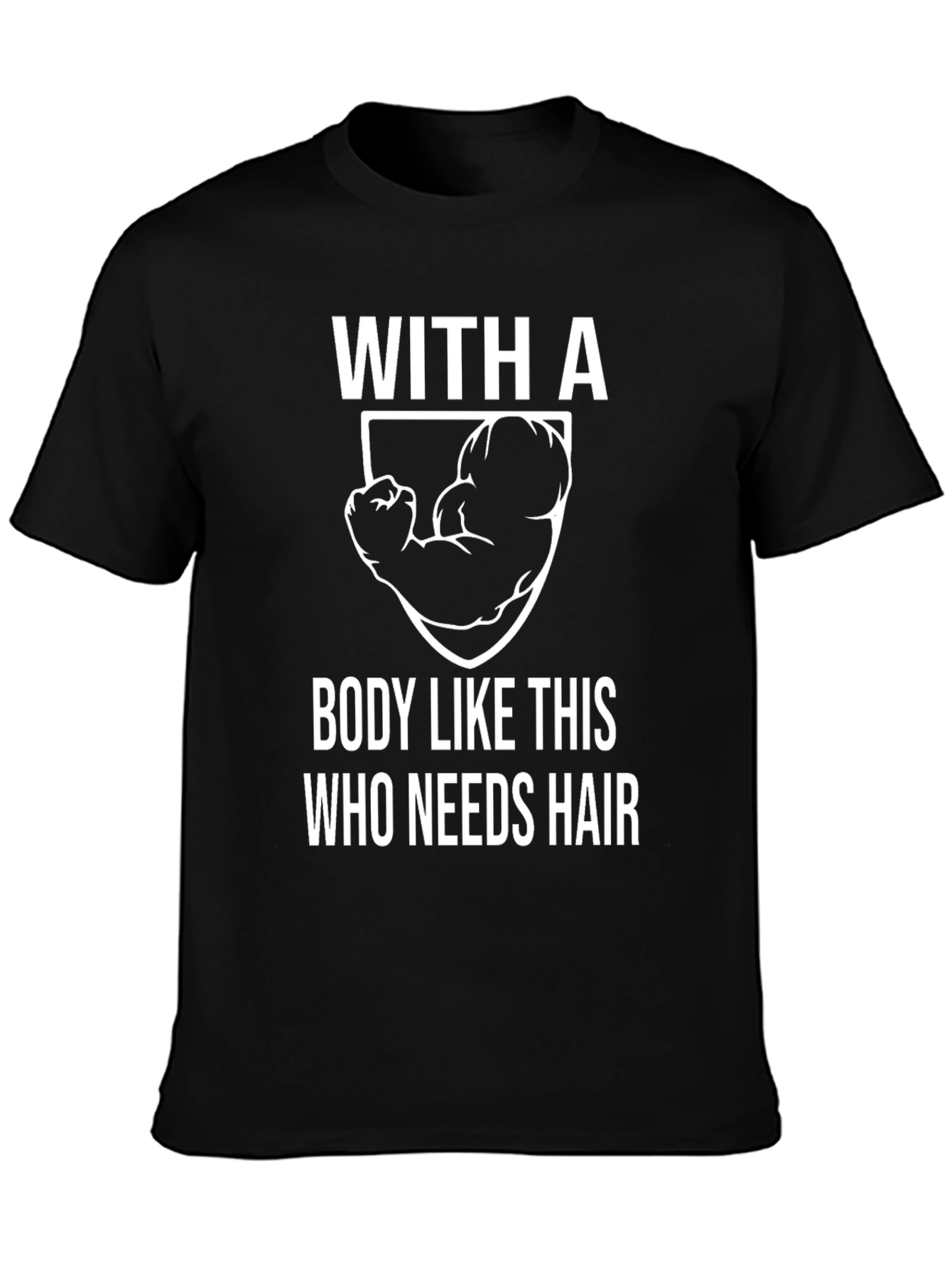 Funny Bald Guy Bodybuilding T-Shirt