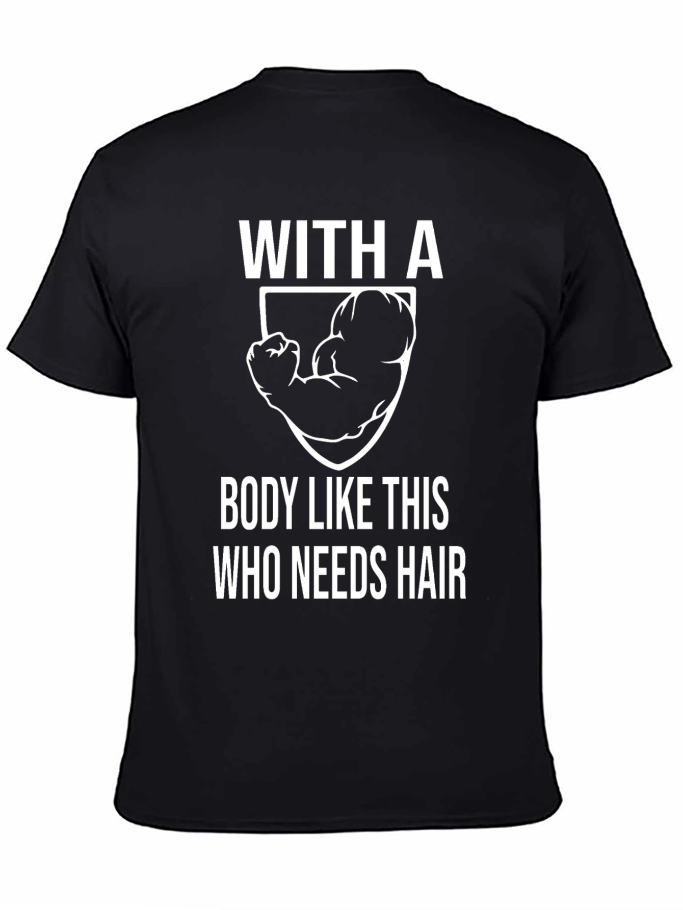 Funny Bald Guy Bodybuilding T-Shirt