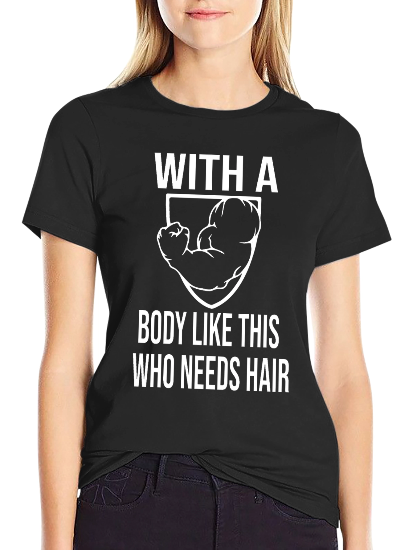 Funny Bald Guy Bodybuilding T-Shirt