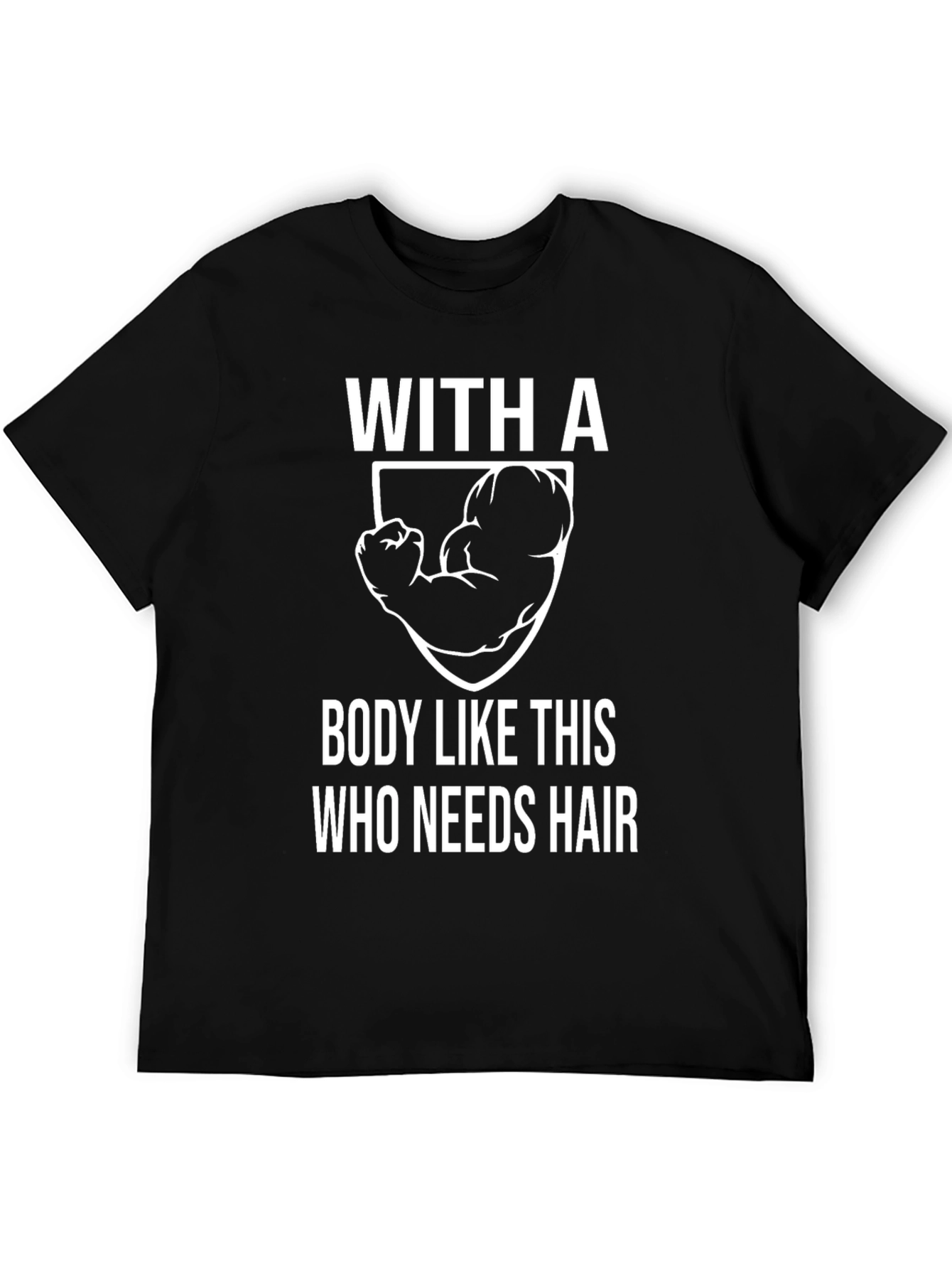 Funny Bald Guy Bodybuilding T-Shirt